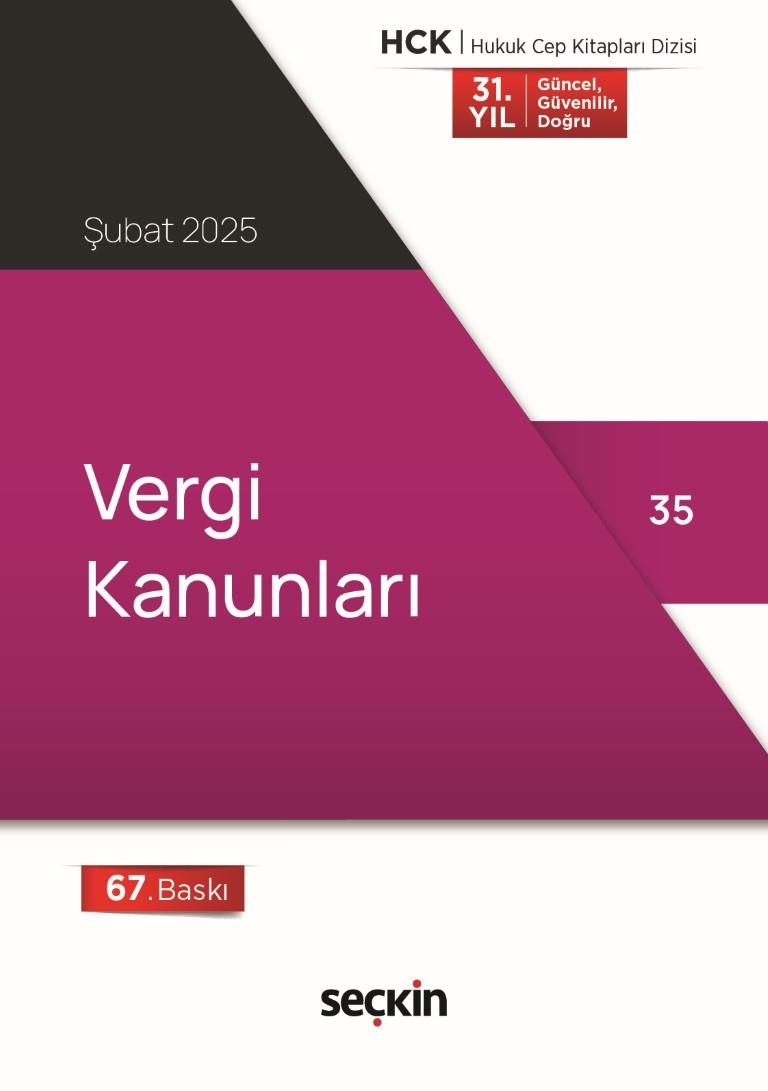 VERGİ KANUNLARI 35.BASKI (SEÇKİN CEP)