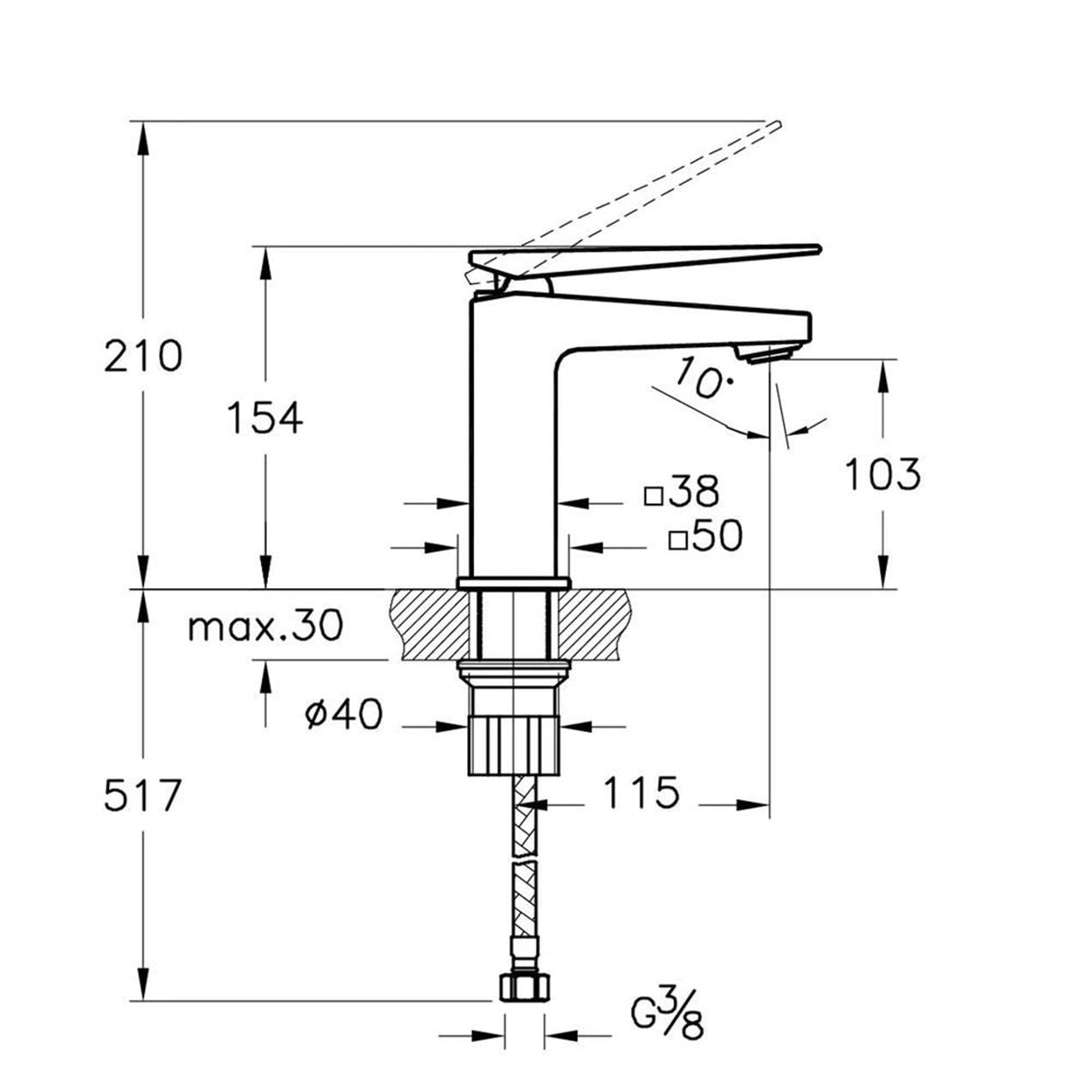 Artema Brava Krom Lavabo Bataryası A42608