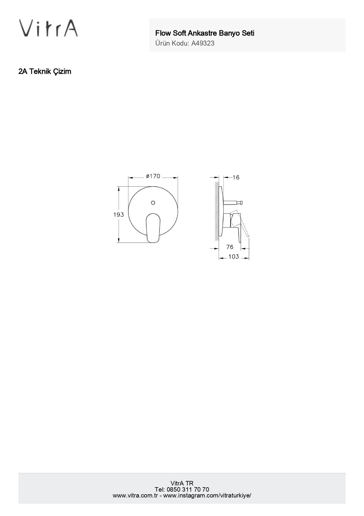 Artema Flow Soft Ankastre Banyo Seti 2 Yollu A49323