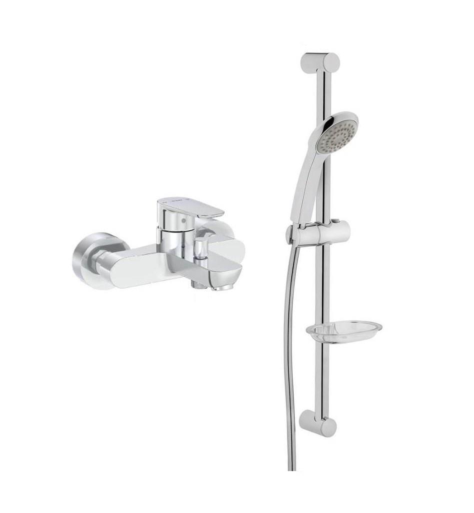 Artema Flow Soft Banyo Batarya Artema Solo C Sürgülü Krom El Duşu Seti