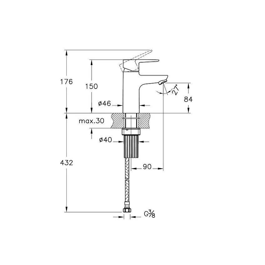 Artema Flow Soft Lavabo Eviye Banyo Batarya Artema Ls20 Joy 3S Robot Duş Takımı A45787