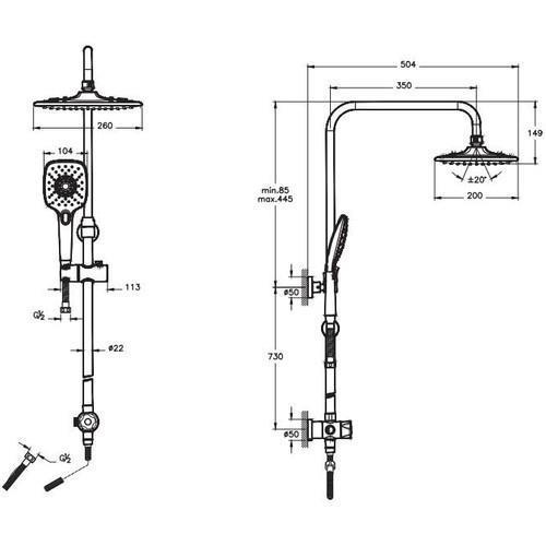 Artema Flow Soft Lavabo Eviye Banyo Batarya Artema Ls20 Joy 3S Robot Duş Takımı A45787
