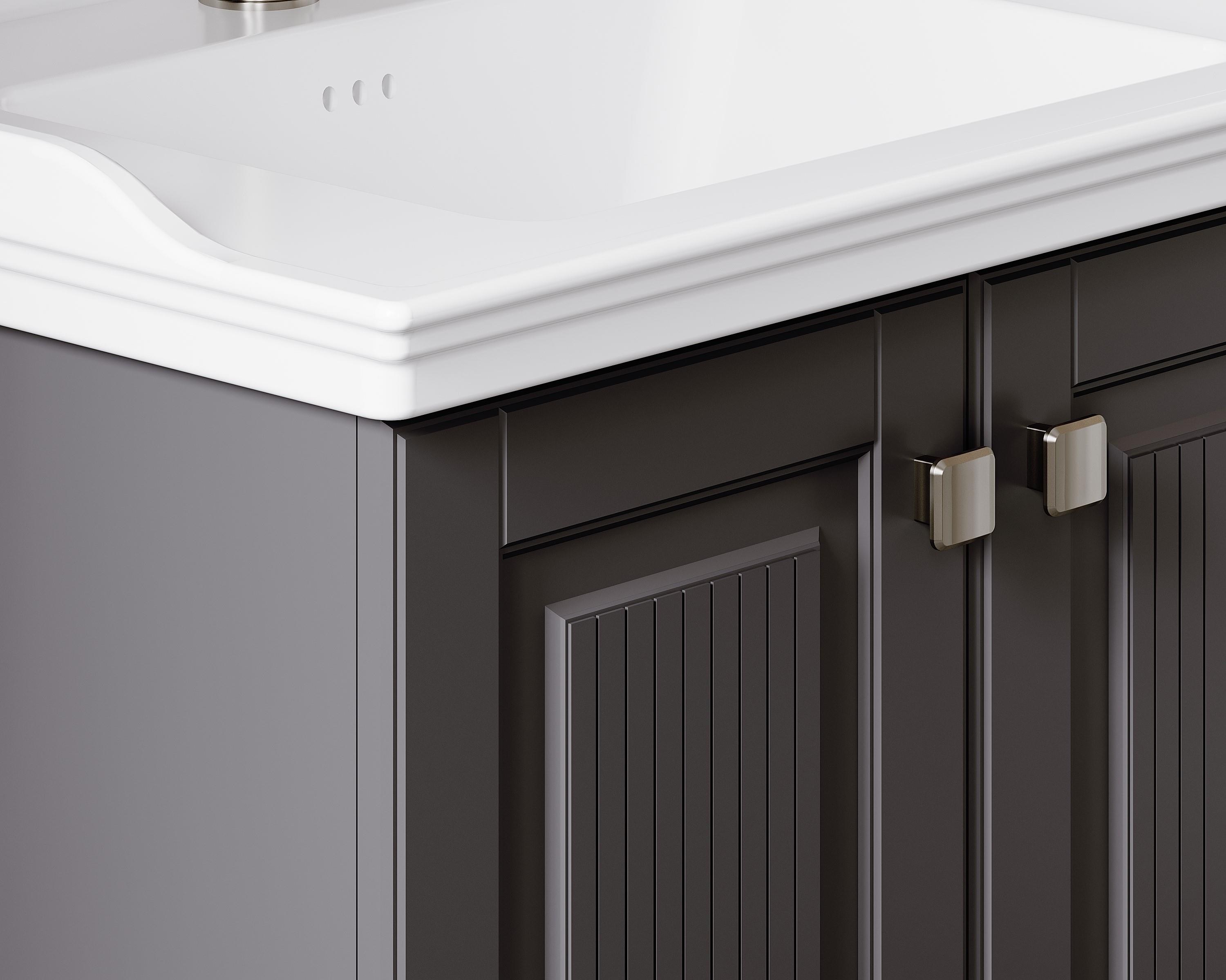 Denko Madrid 65 cm Antrasit Banyo Dolabı (Alt Modül Lavabo)