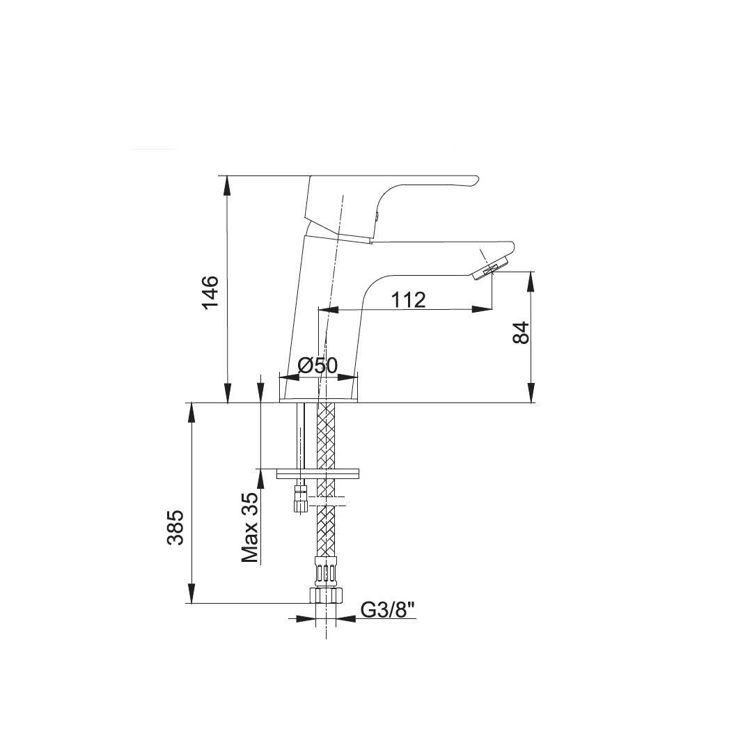 ECA Niobe Lavabo Bataryası Krom 102188053
