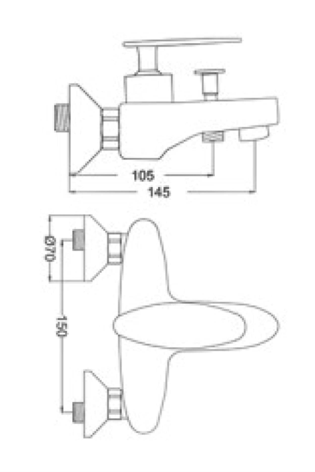 Gms Pera Mix Beyaz-Altın Banyo Duş Bataryası PRA103