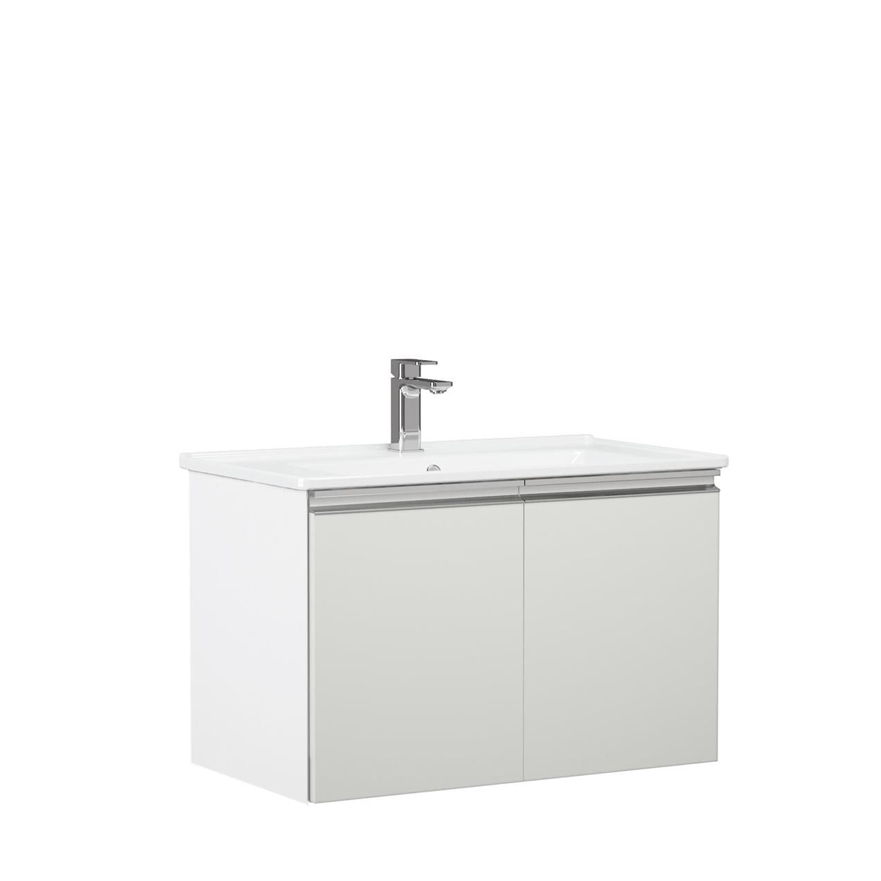 Orka Terme 60 cm MDF Kaşmir Taş Banyo Dolabı Takımı ve Boy Dolabı