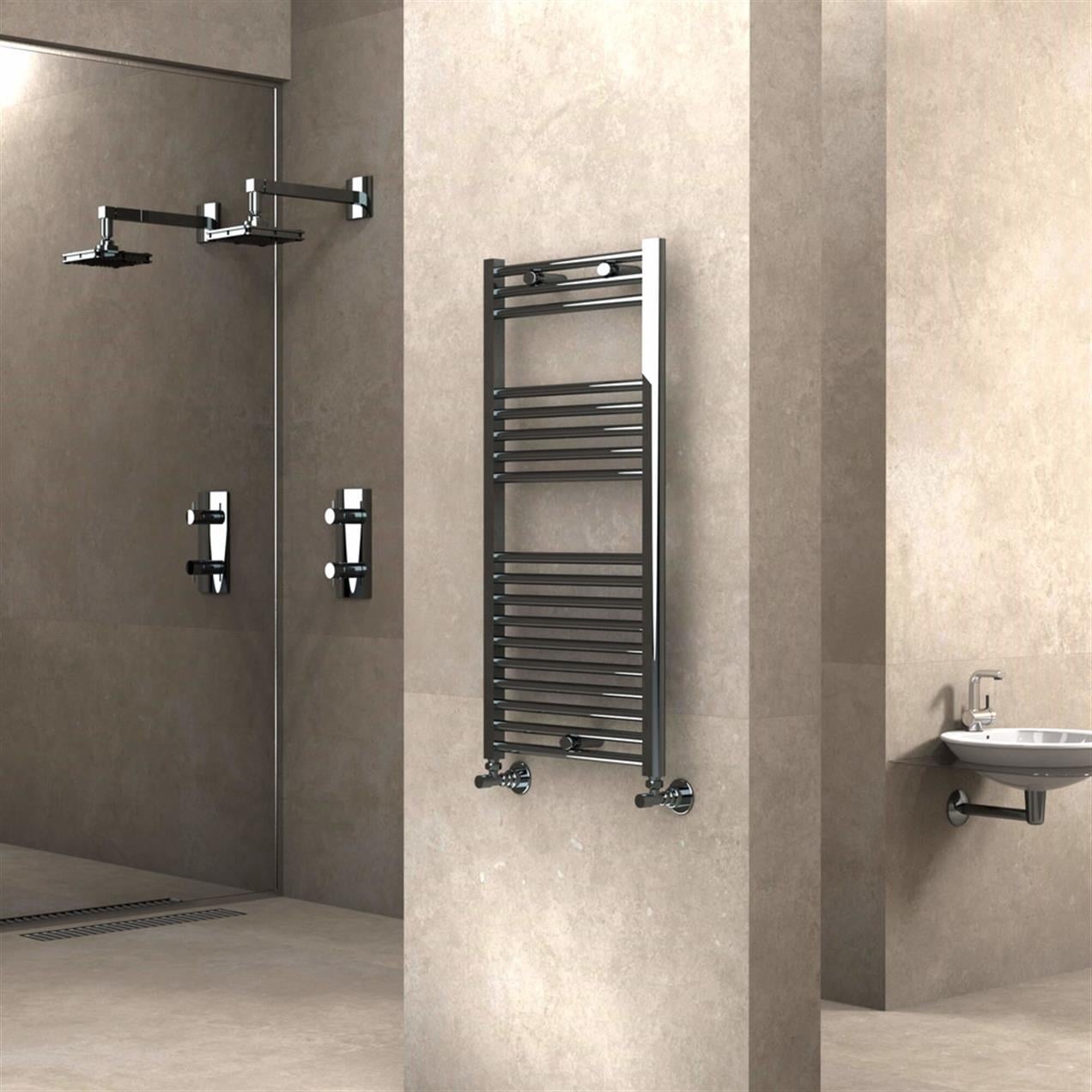 Radiva Haiti Banyo Havlupan 50x100 Düz Krom