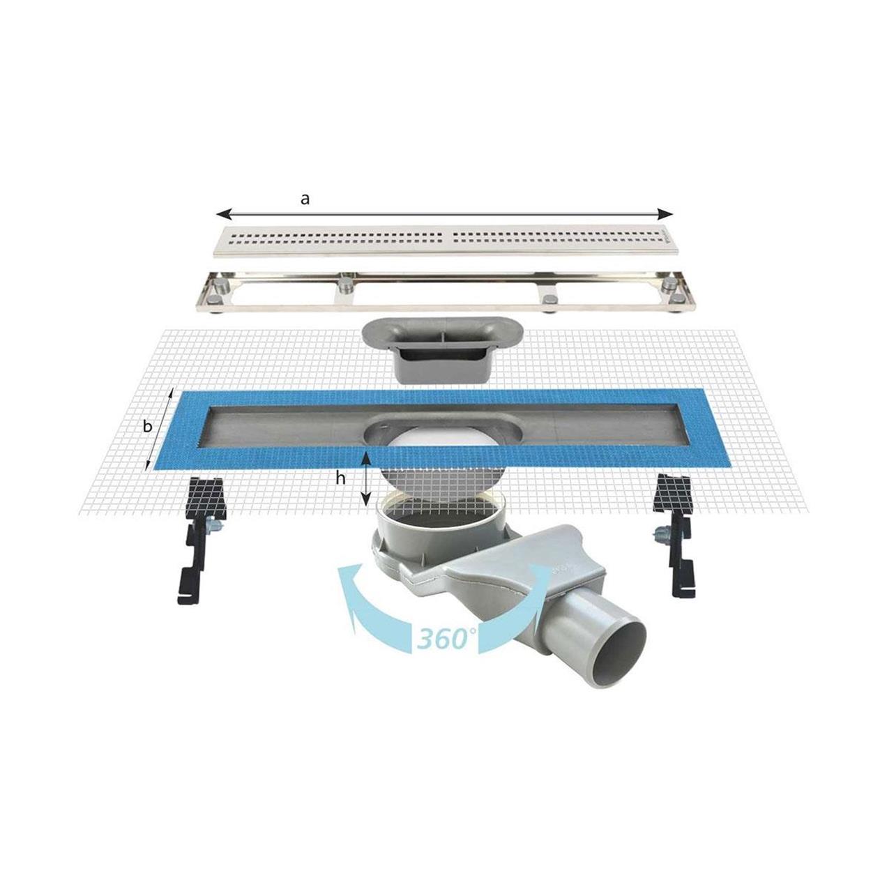 Sukar Line 2 Plain 60 cm Izgaralı Duş Kanalı 1154-1036023-01