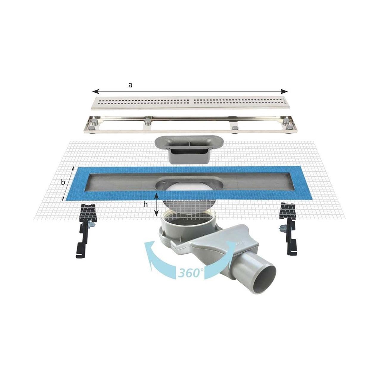 Sukar Line 2 Plain 80 cm Izgaralı Duş Kanalı 1154-1038023-01