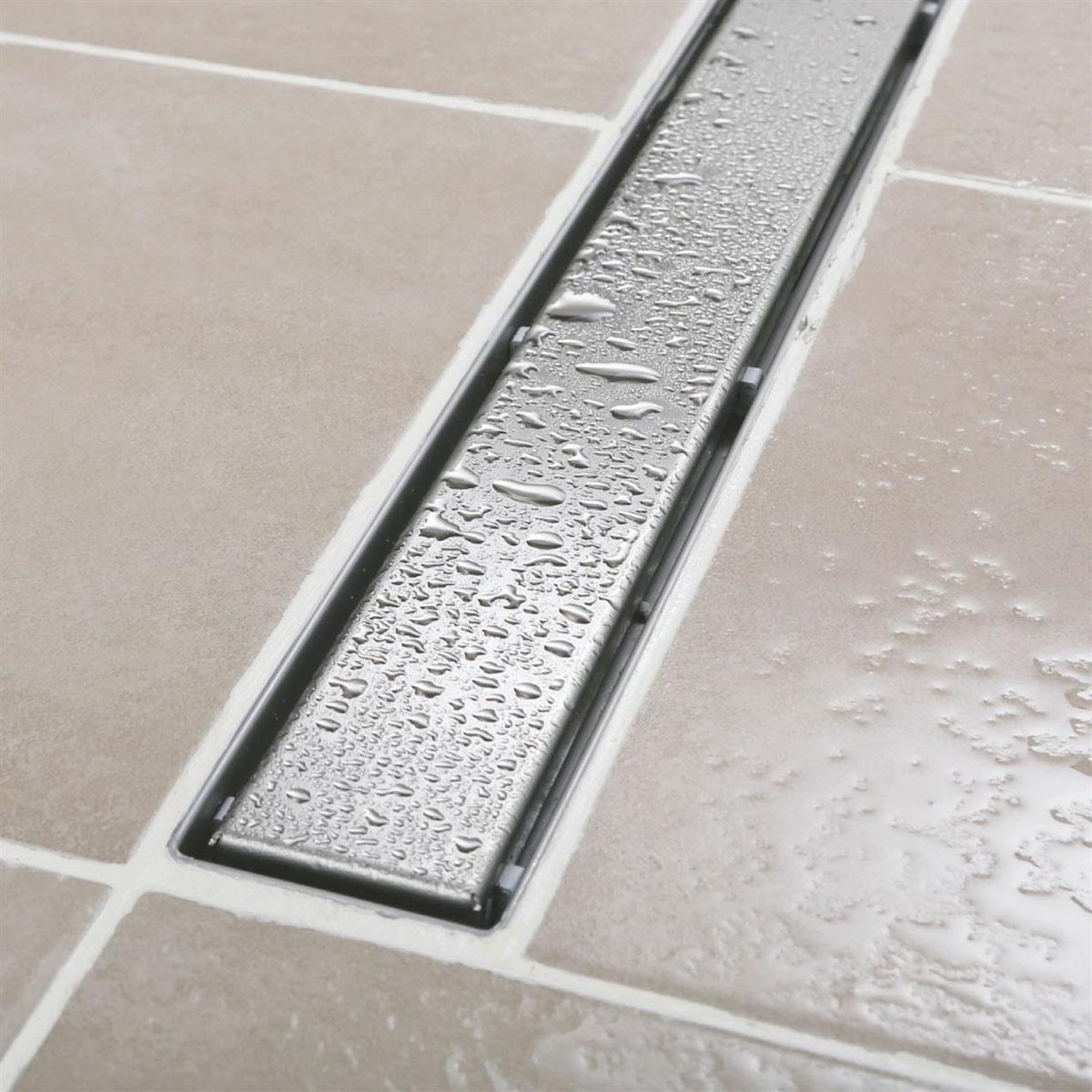 Sukar Line 6 Plain 60 cm Izgaralı Krom Duş Kanalı ve S Yalıtım Kiti 1156-1036000-01