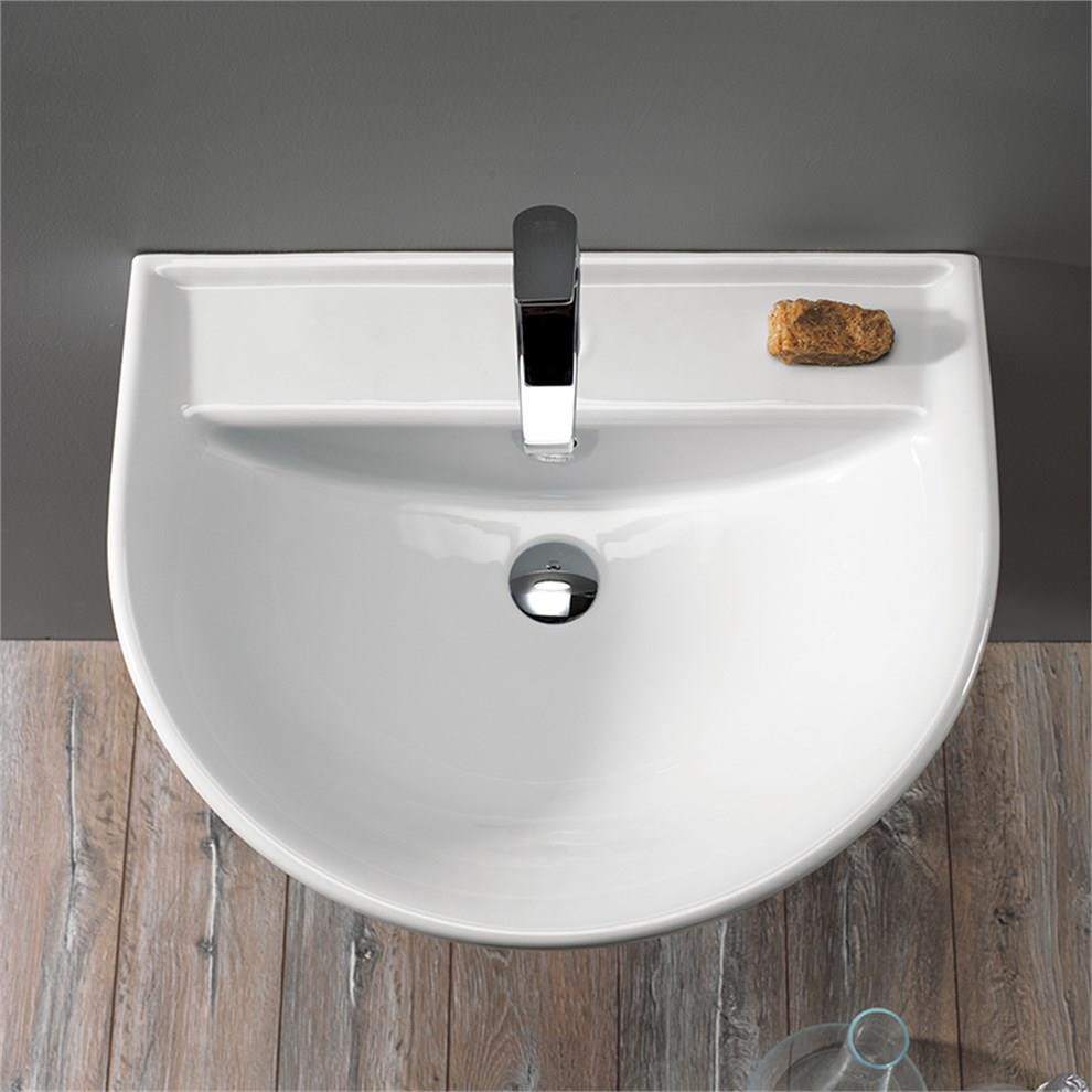 Turkuaz Bella Banyo Lavabo 40*50 cm (Bella Yarım Ayaklı)