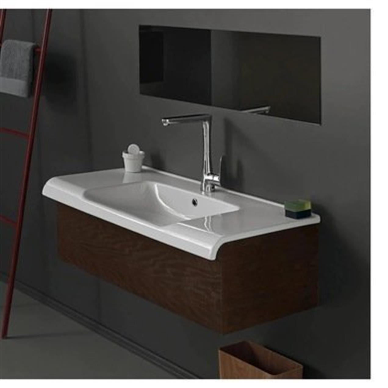 Turkuaz Cerastyle Anova Etajer Uyumlu Lavabo 100*50 cm