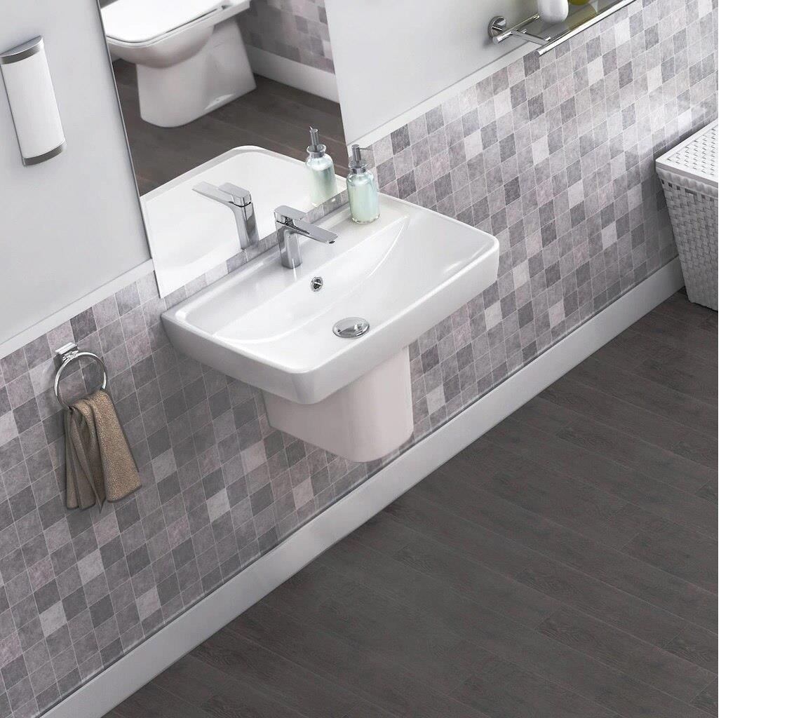 Turkuaz Cerastyle Duru Lavabo 60*40 cm ve Noura Yarım Ayak