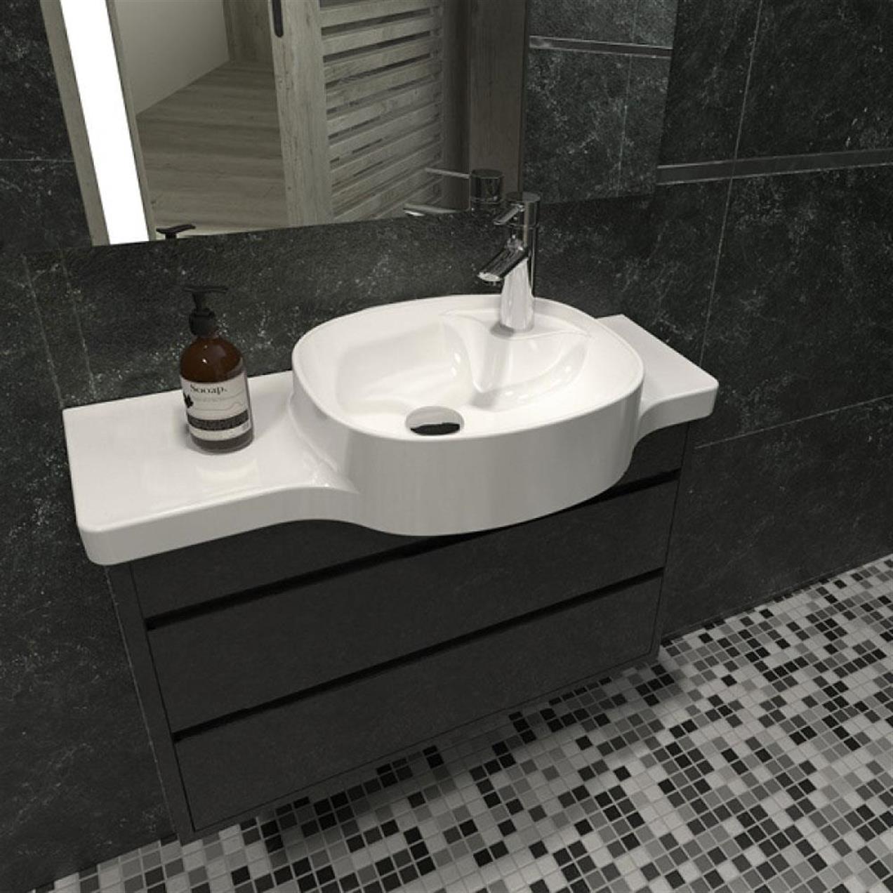 Turkuaz Cerastyle Harmony Etajerli Lavabo 80*37,5 cm