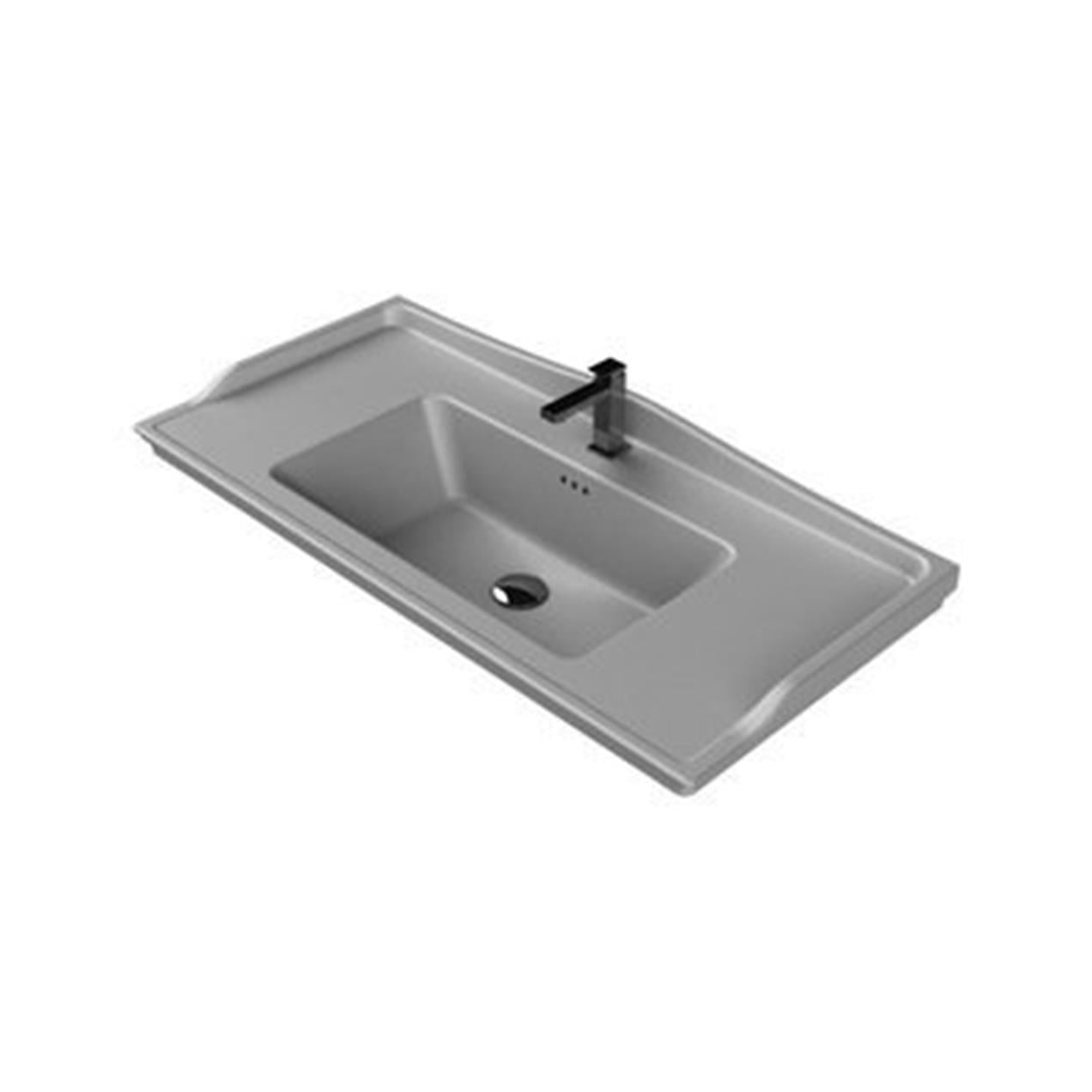 Turkuaz Cerastyle Kapadokya Etajer Uyum Damlalık Lavabo 100*48cm