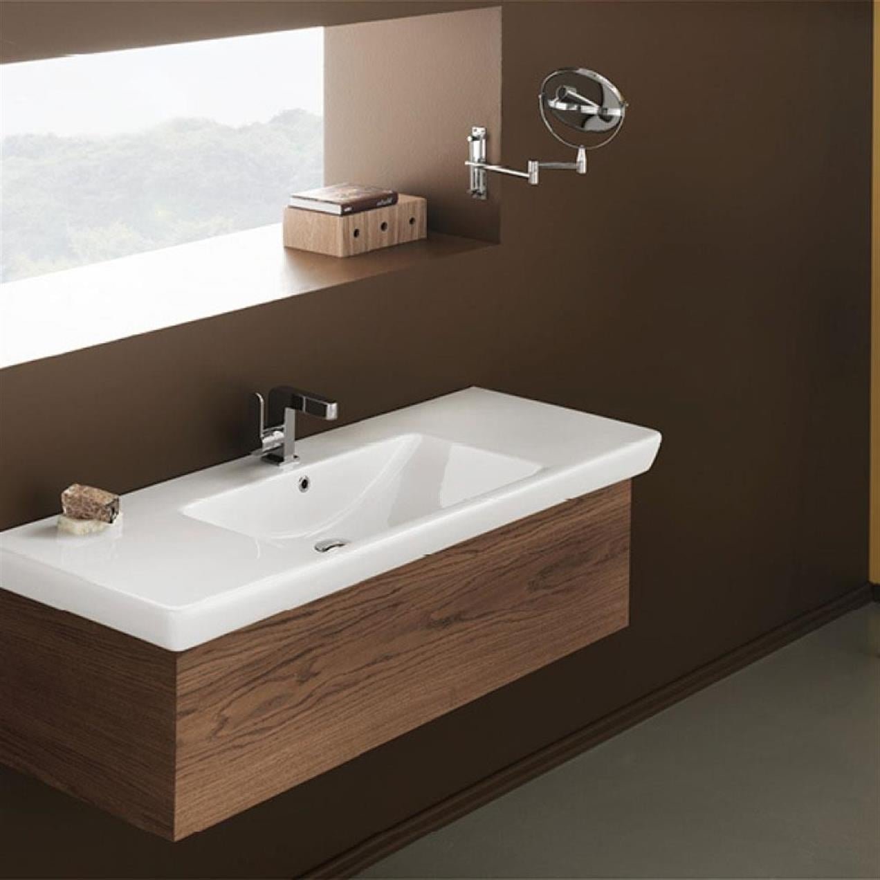 Turkuaz Cerastyle Porto D Etajer Uyumlu Lavabo 125*48 cm