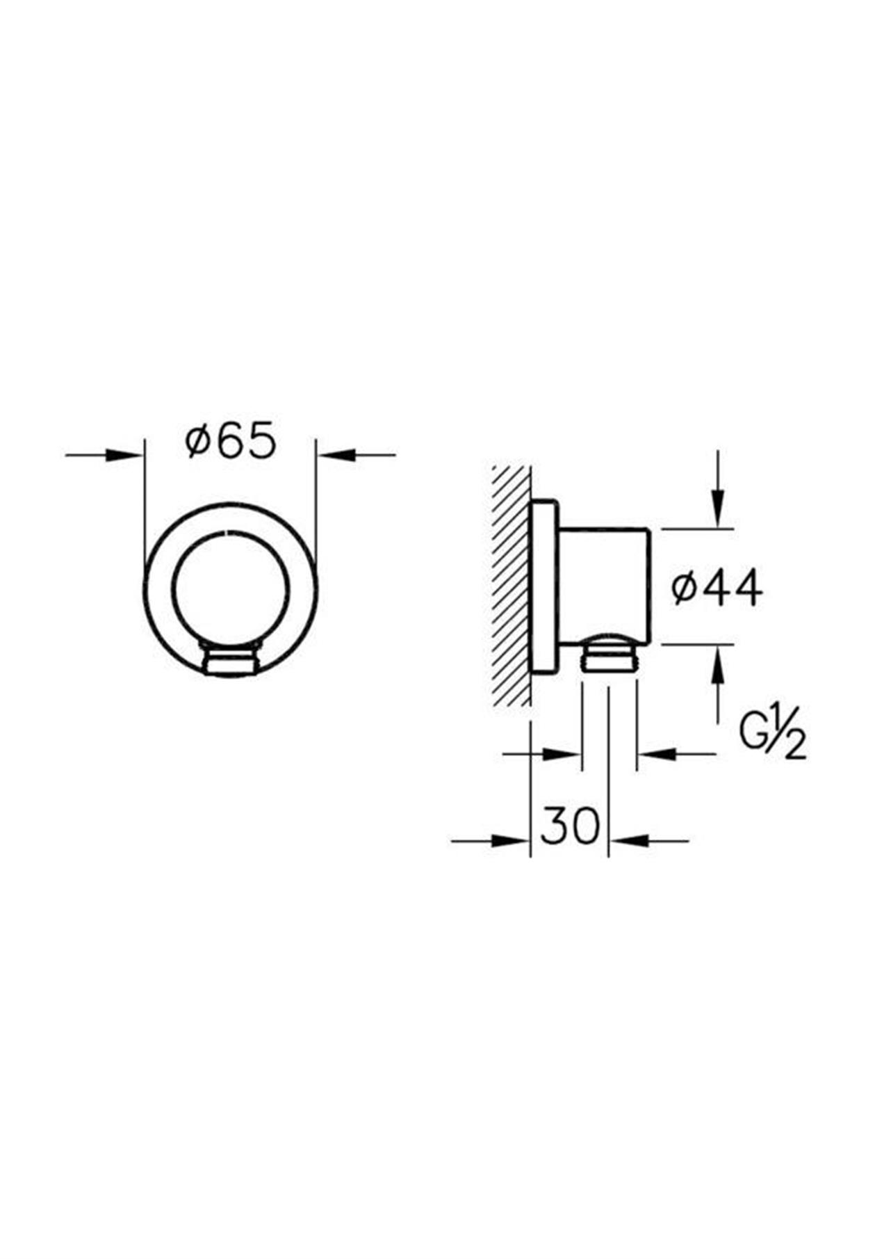 VitrA Ankastre El Duşu Çıkışı Krom A45223