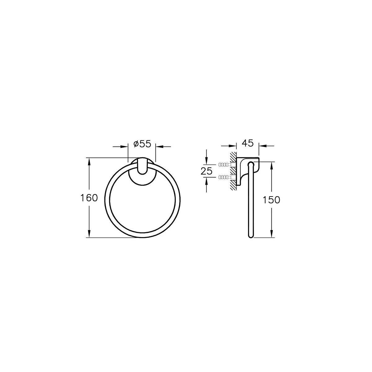 Vitra Marin Krom Halka Havluluk A44943