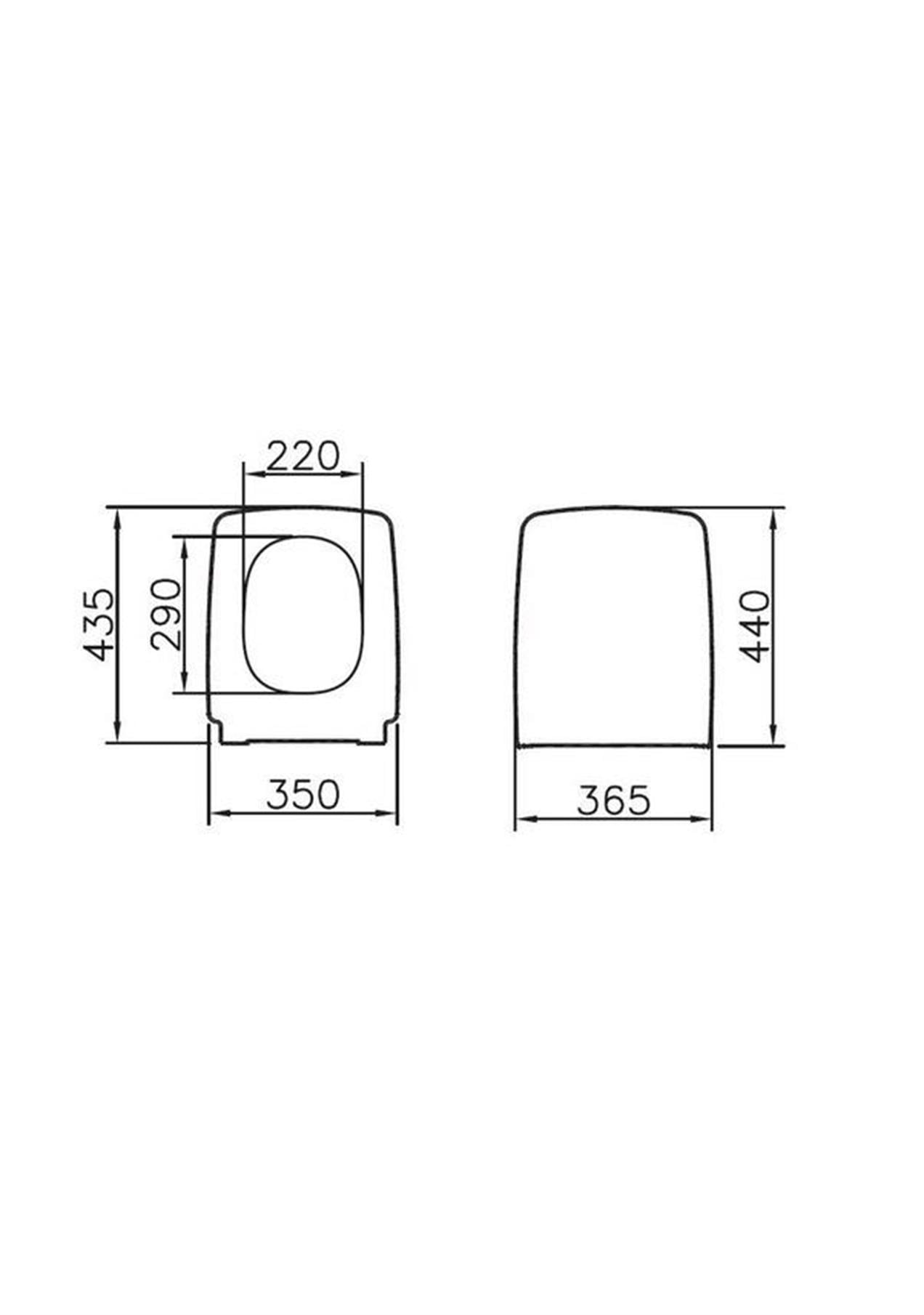 VitrA Metropole Rim-ex Beyaz Kanalsız Asma Klozet ve Yavaş Kapanır Kapak 7672B003-0559
