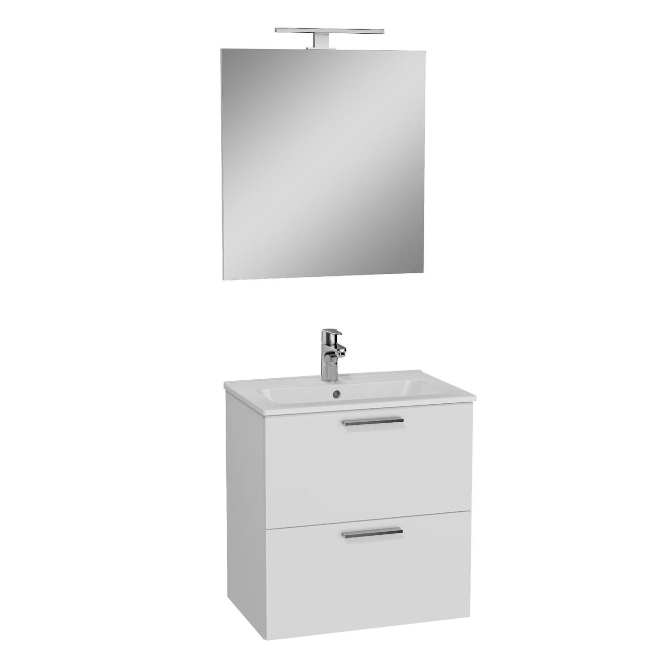 Vitra Mia 60 cm Beyaz Banyo Dolabı Takımı 75021