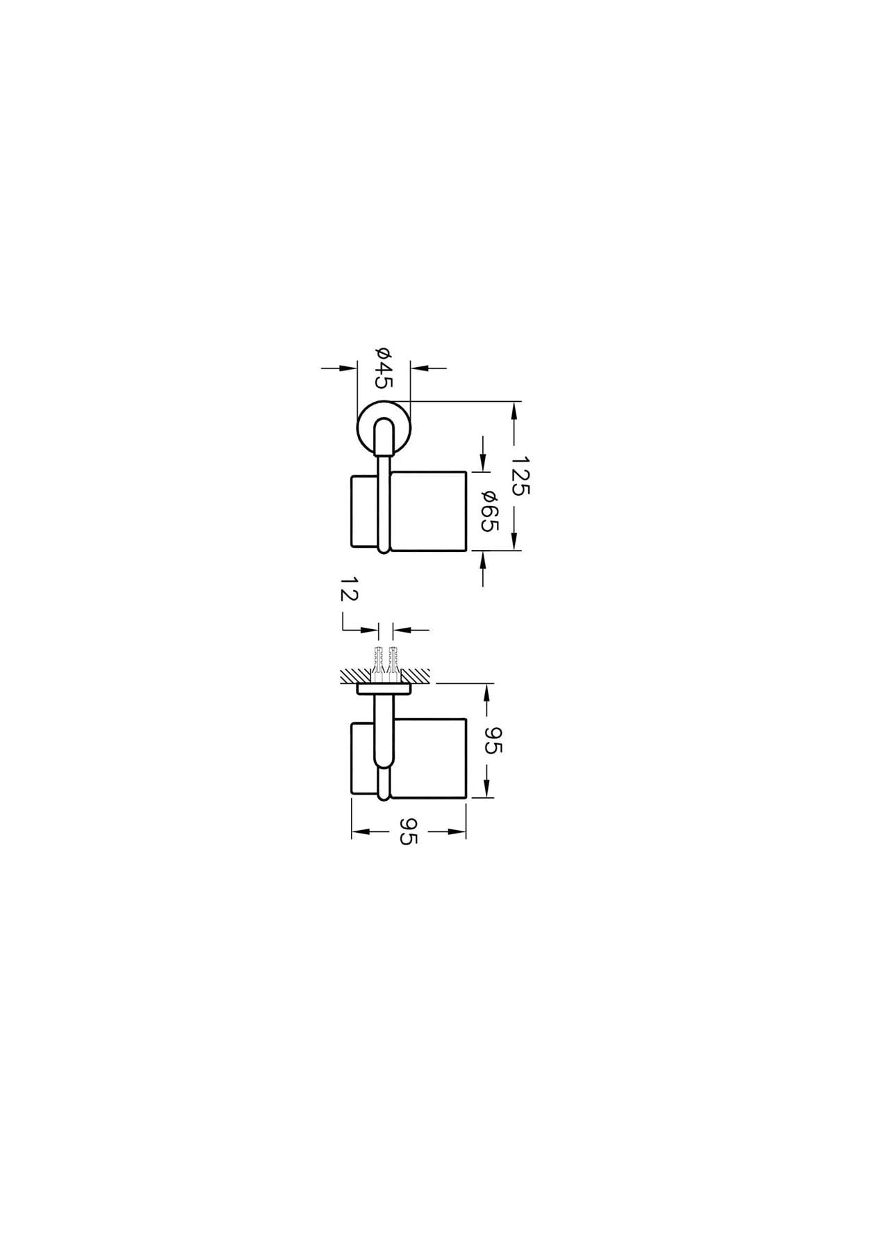 Vitra Minimax Diş Fırçalığı Krom A44780
