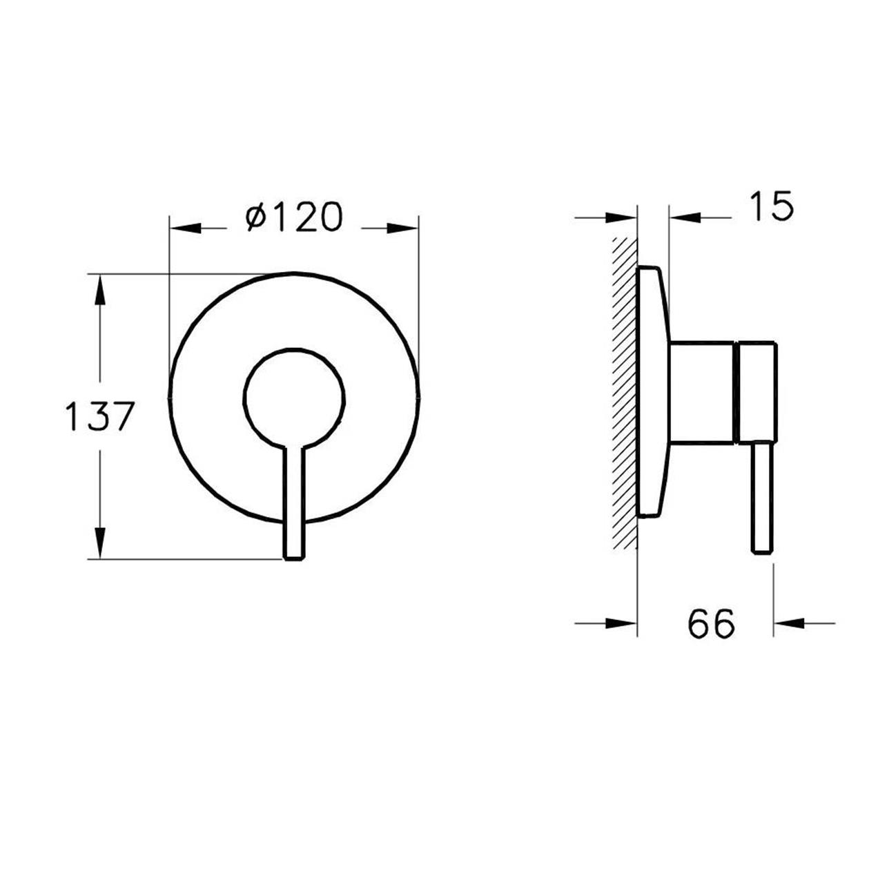 Vitra Origin Ankastre Banyo Duş Bataryası Krom A42621