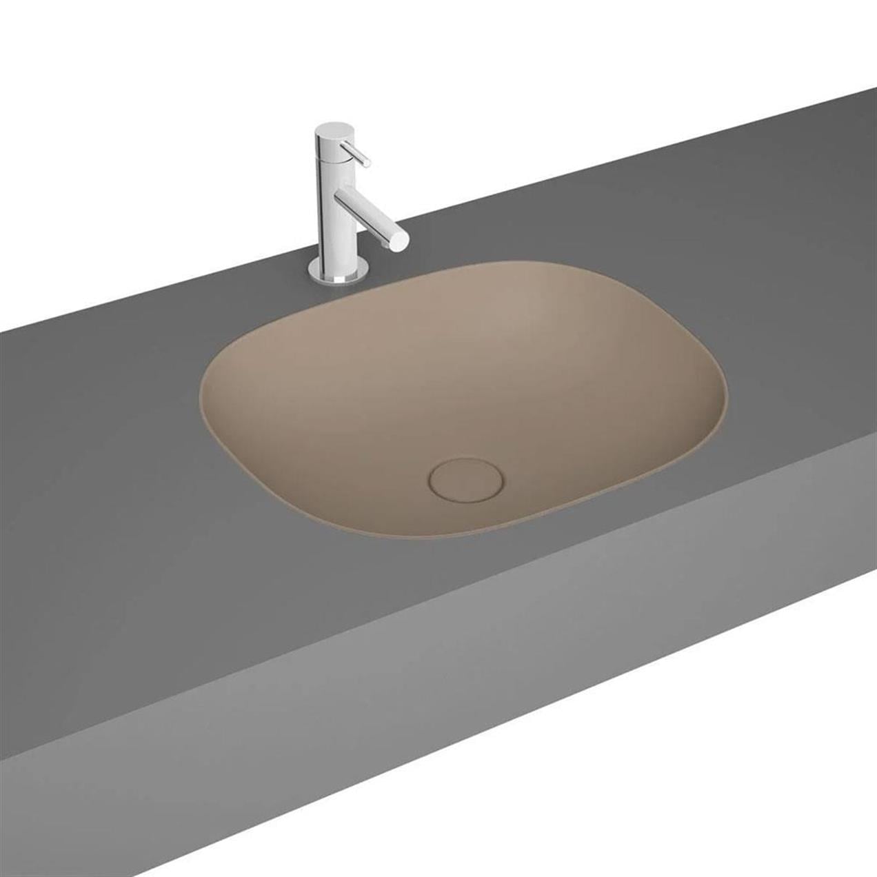 Vitra Plural Kare Tezgah Altı Lavabo 45 cm Mat Kil 7810B474-1083