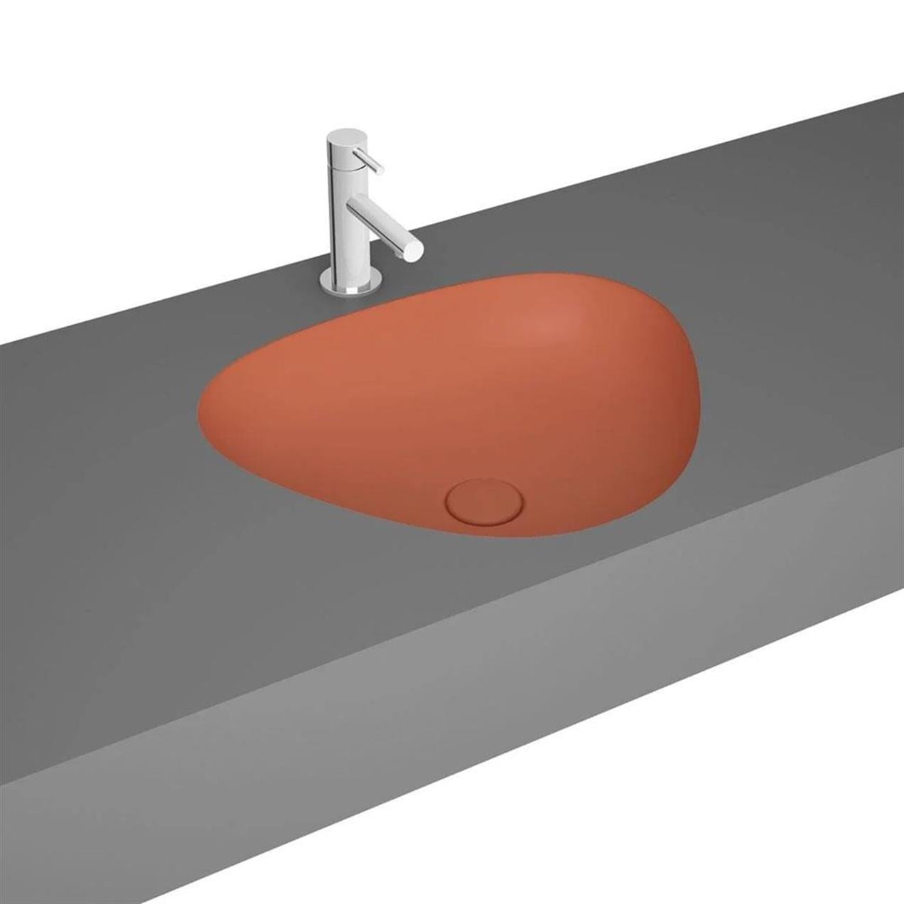 Vitra Plural Üçgen Tezgahaltı Lavabo Mat Terra Rosa 7812B477-1083