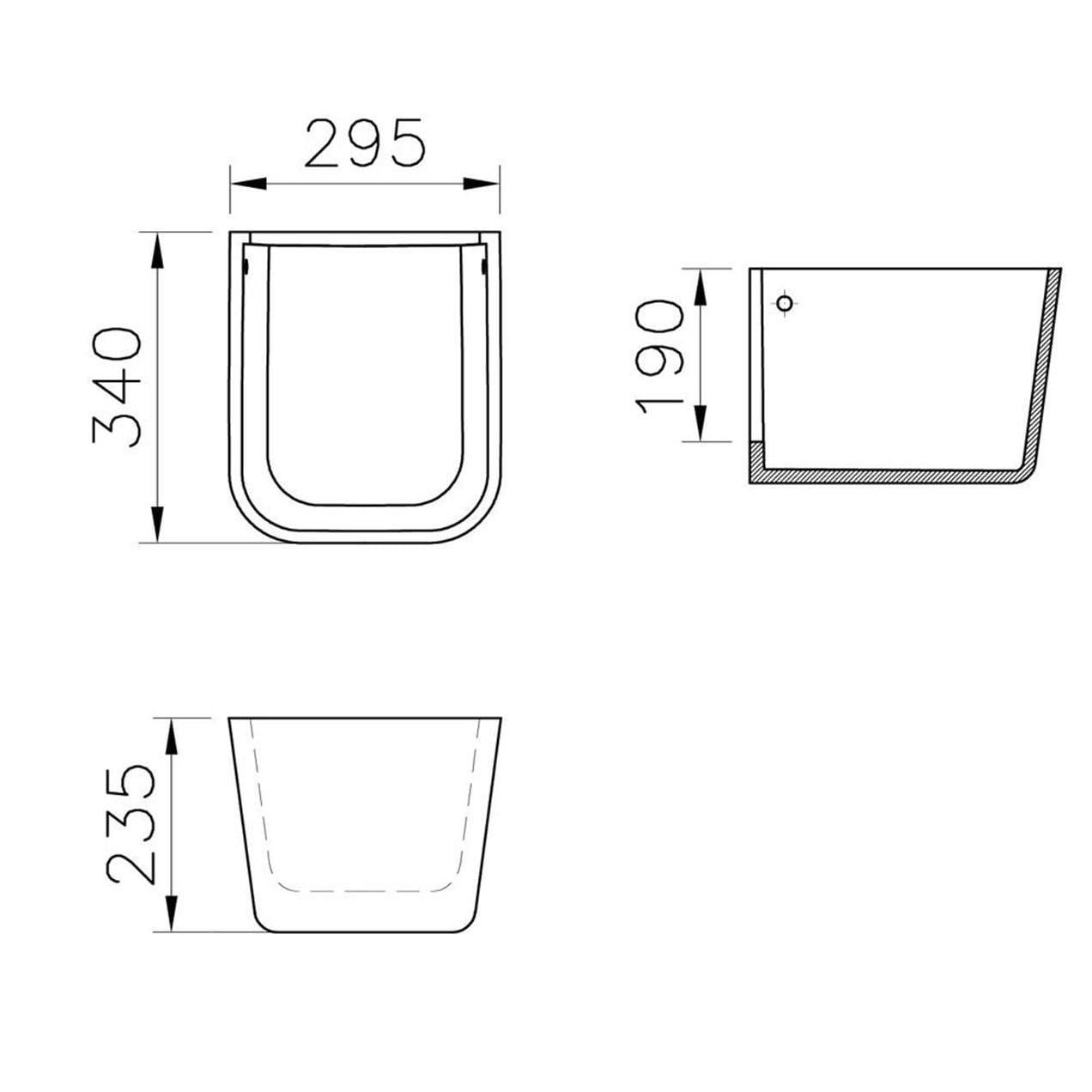Vitra Sento Çocuk Lavabosu 45 cm Beyaz Yarım Ayaklı 7350B003-0001
