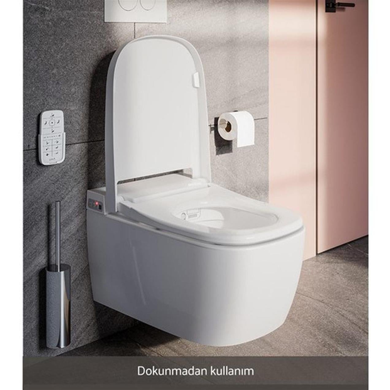 VitrA V-Care Comfort Beyaz Akıllı Klozet Rim-ex Kanalsız Asma Klozet 5674B403-6194