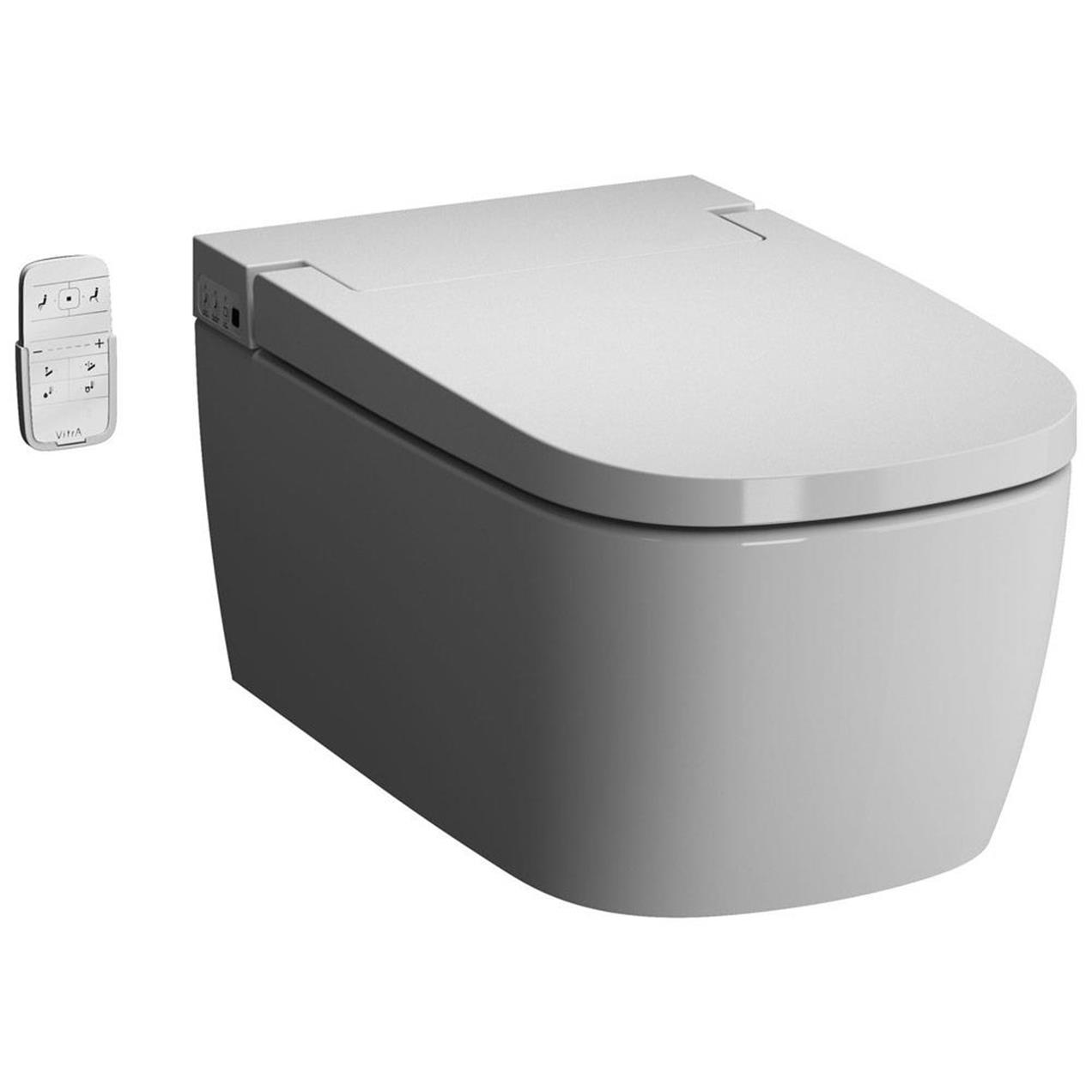 VitrA V-Care Comfort Beyaz Akıllı Klozet Rim-ex Kanalsız Asma Klozet 5674B403-6194
