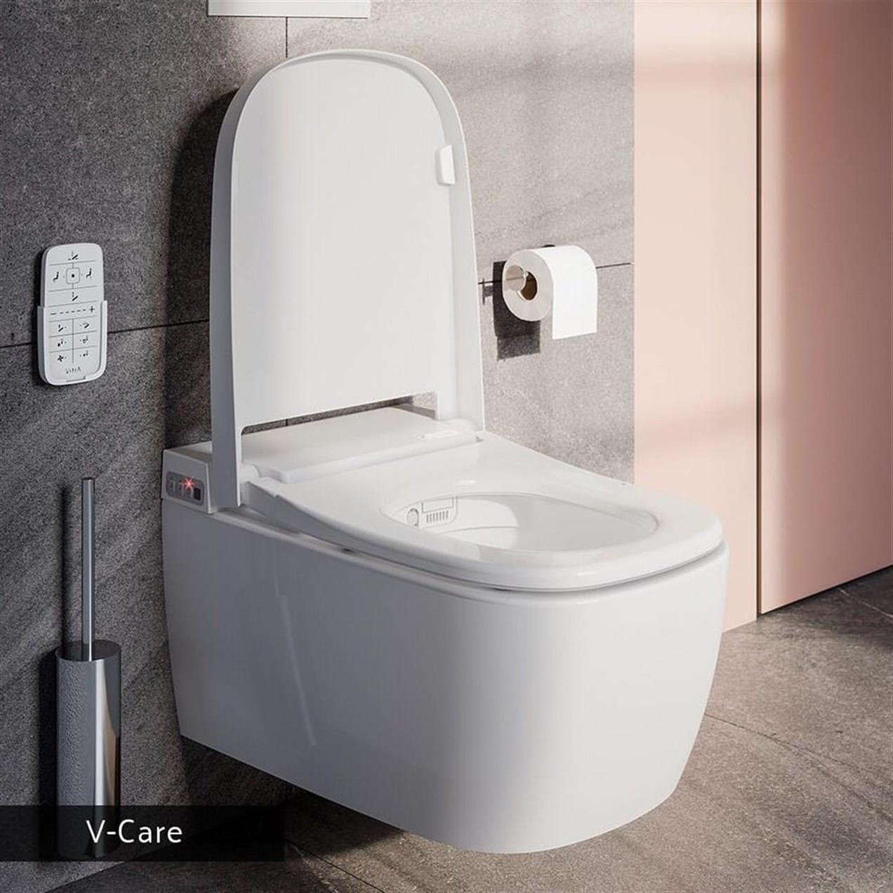 VitrA V-Care Comfort Beyaz Kanalsız Rimex Akıllı Asma Klozet
