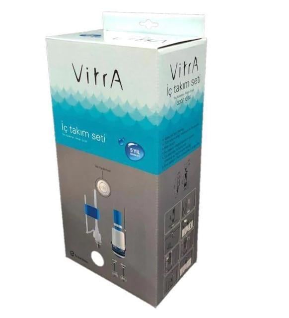 VitrA Zentrum Kanalsız Duvara Sıfır Klozet, Rezervuar, İç Takım ve Yavaş Kapanan Kapak 7783L003-0092