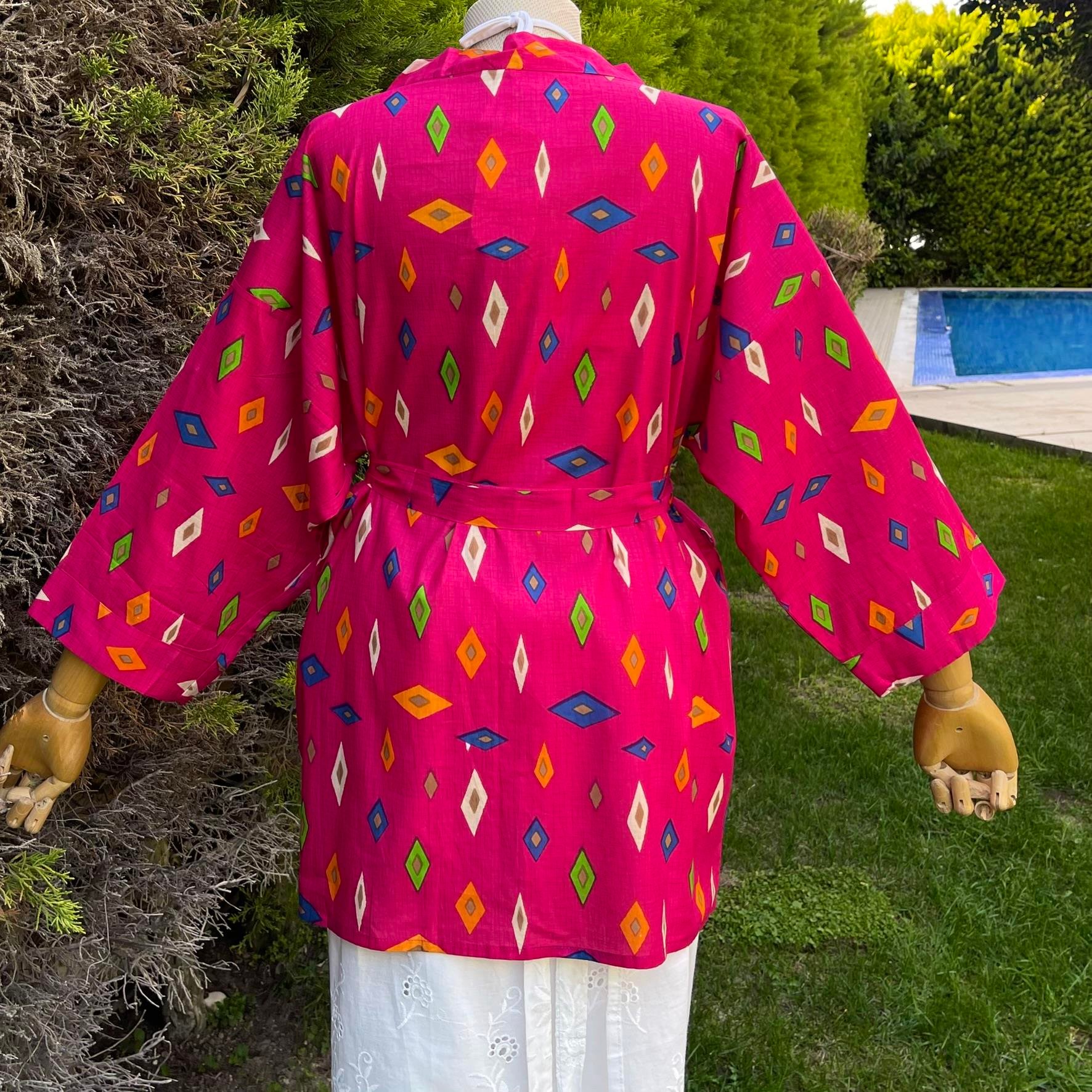INDIAN FABRIC KIMONO