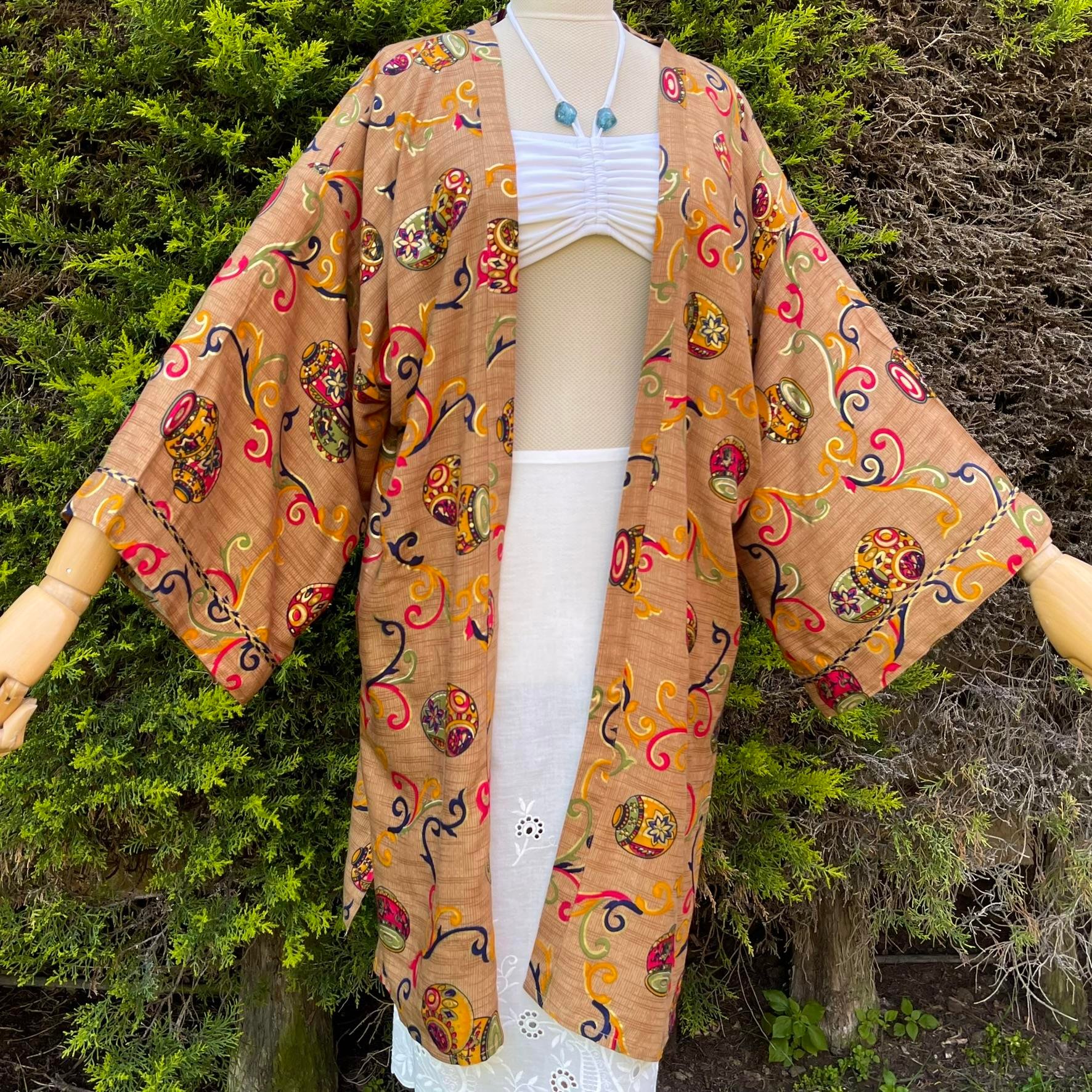 INDIAN FABRIC KIMONO