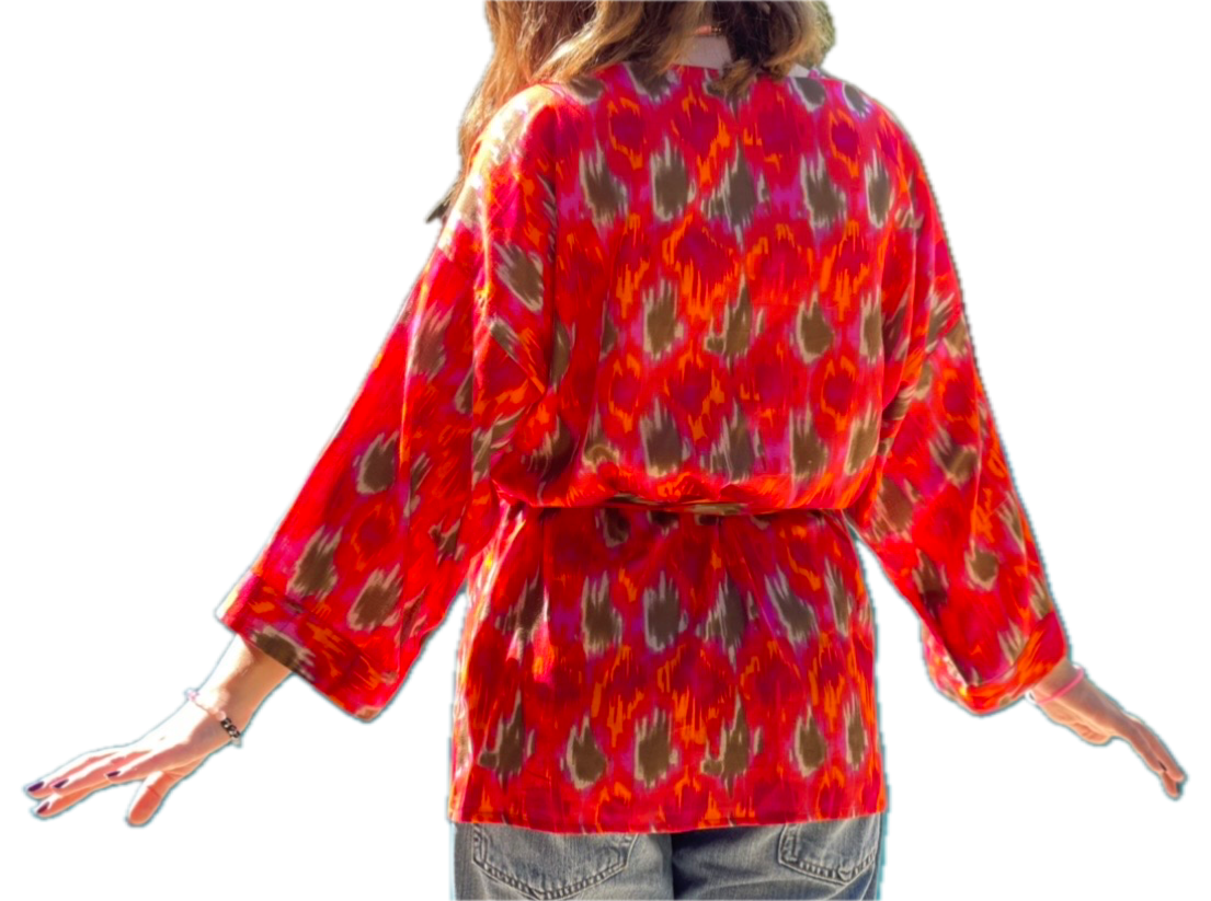 INDIAN FABRIC KIMONO