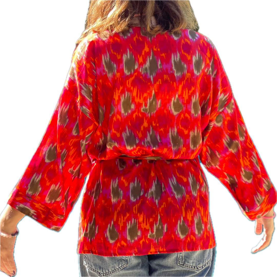INDIAN FABRIC KIMONO