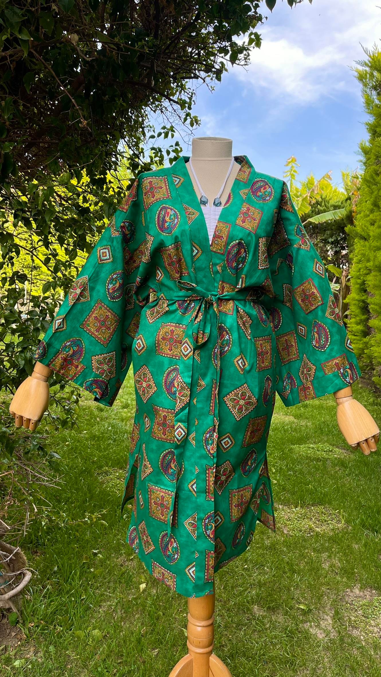 INDIAN FABRIC KIMONO