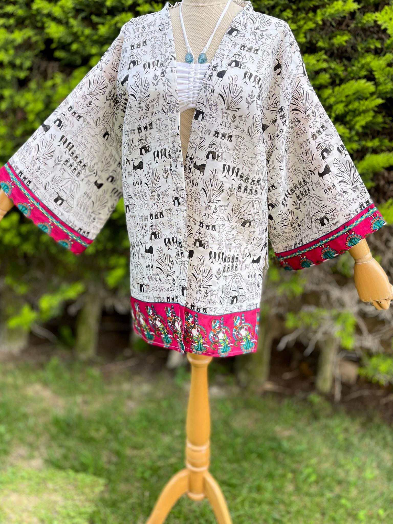 INDIAN FABRIC KIMONO