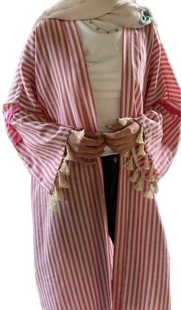 SAÇAKLI ve PAMUK DANTELLİ ABAYA