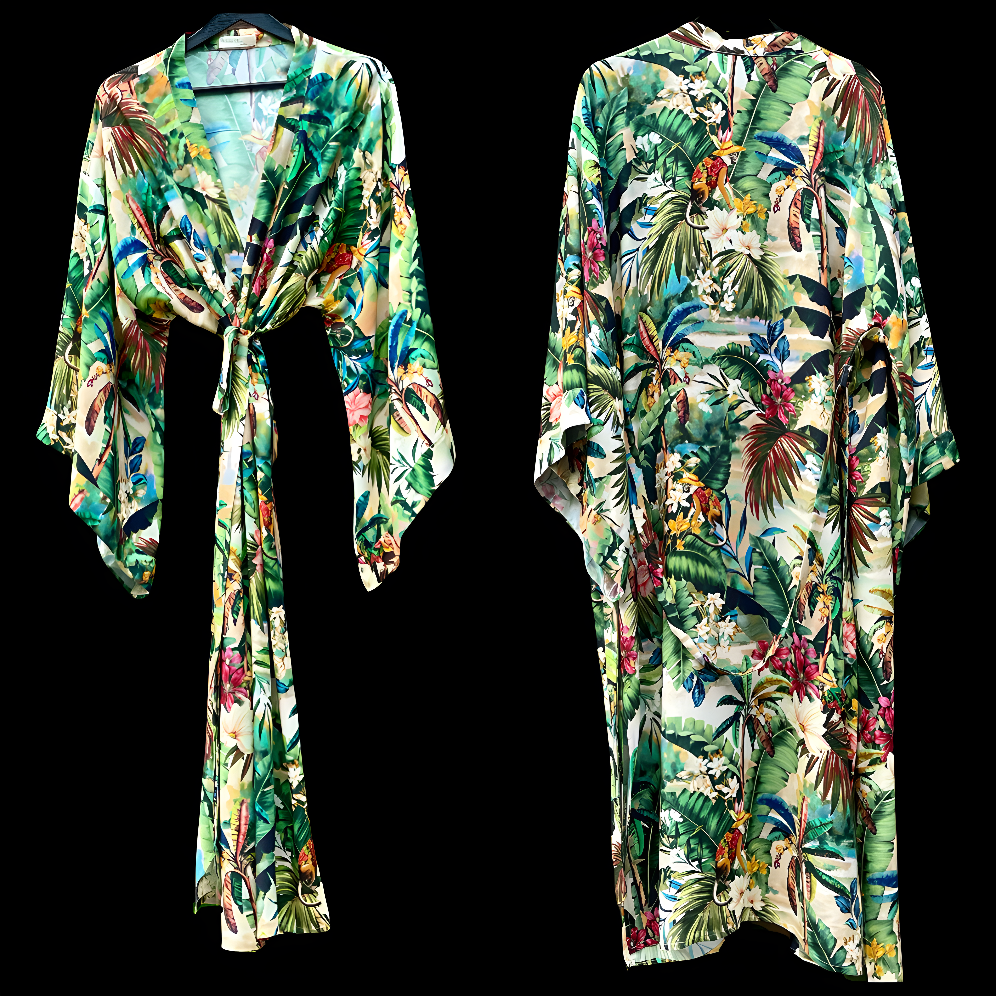 TROPICAL PATTERN KIMONO