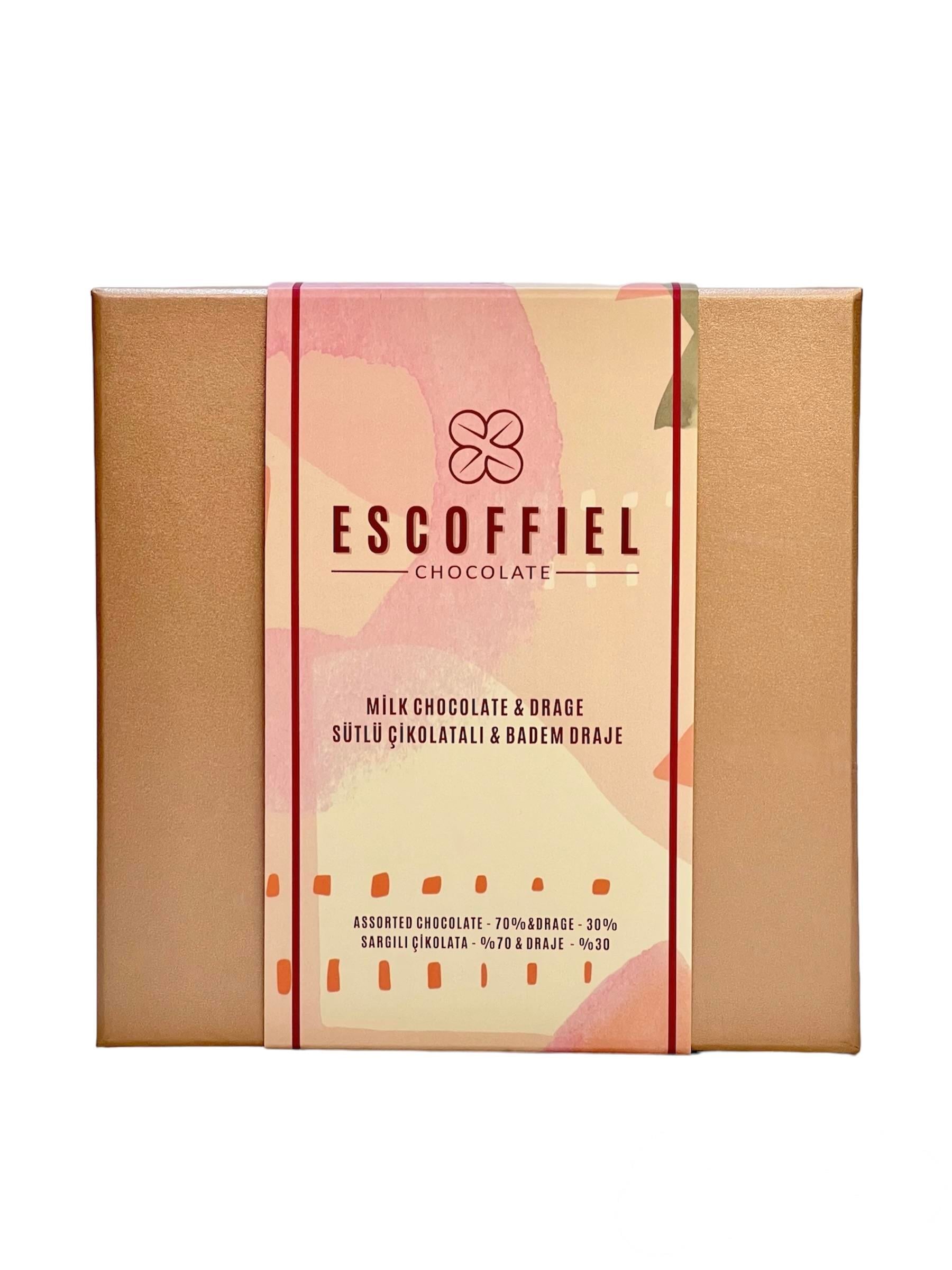 ÇİKOLATA VE BADEM DRAGE AÇIK PEMBE