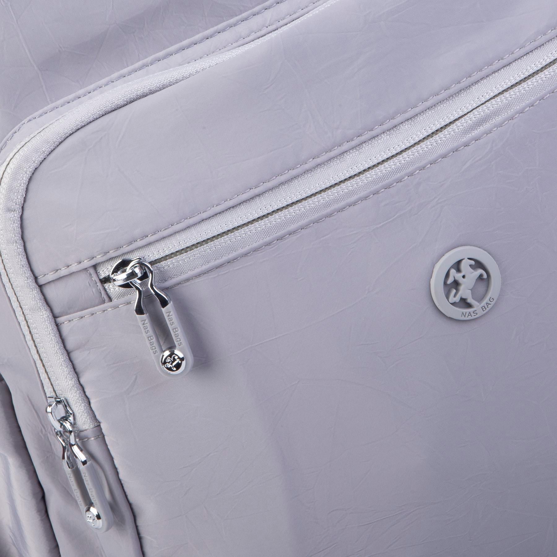 Nas Bag Büyük Boy Unisex Hafif  ve Su Geçirmez Çok Gözlü Sırt Çantası Gri