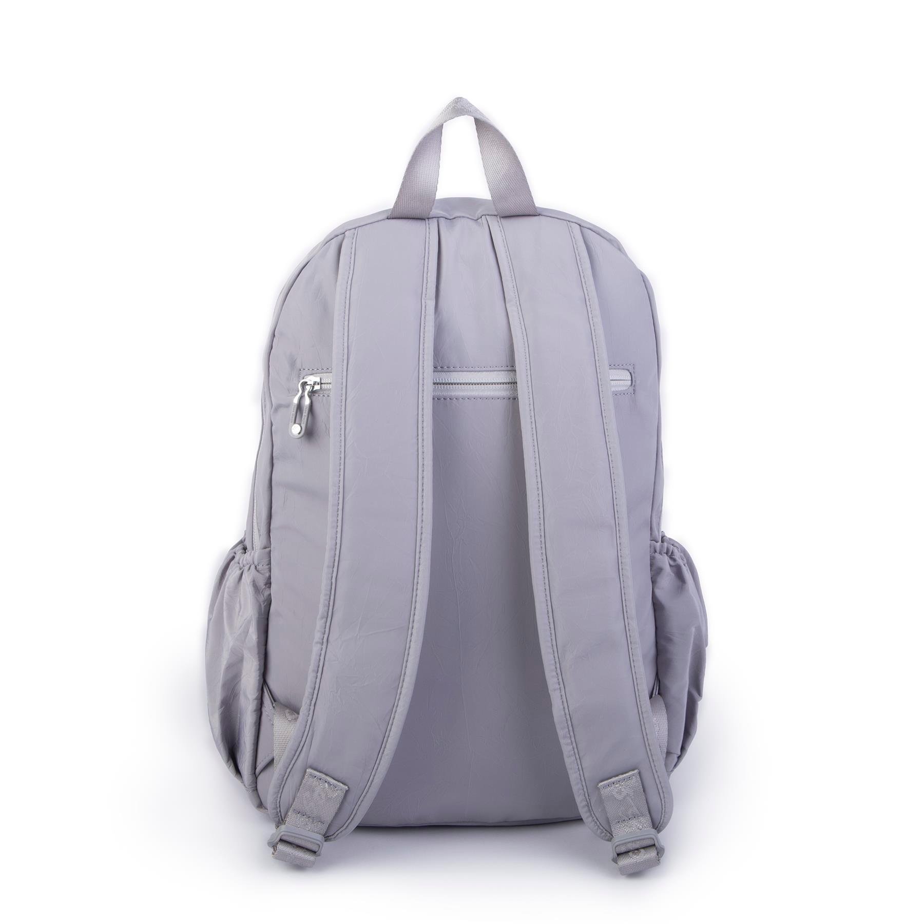Nas Bag Büyük Boy Unisex Hafif  ve Su Geçirmez Çok Gözlü Sırt Çantası Gri