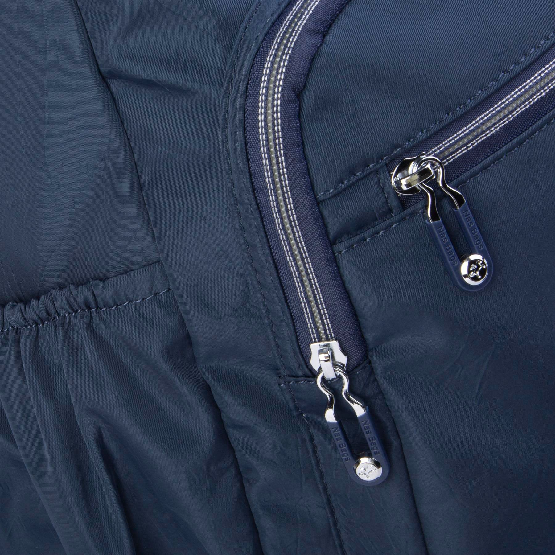 Nas Bag Büyük Boy Unisex Hafif  ve Su Geçirmez Çok Gözlü Sırt Çantası Lacivert 