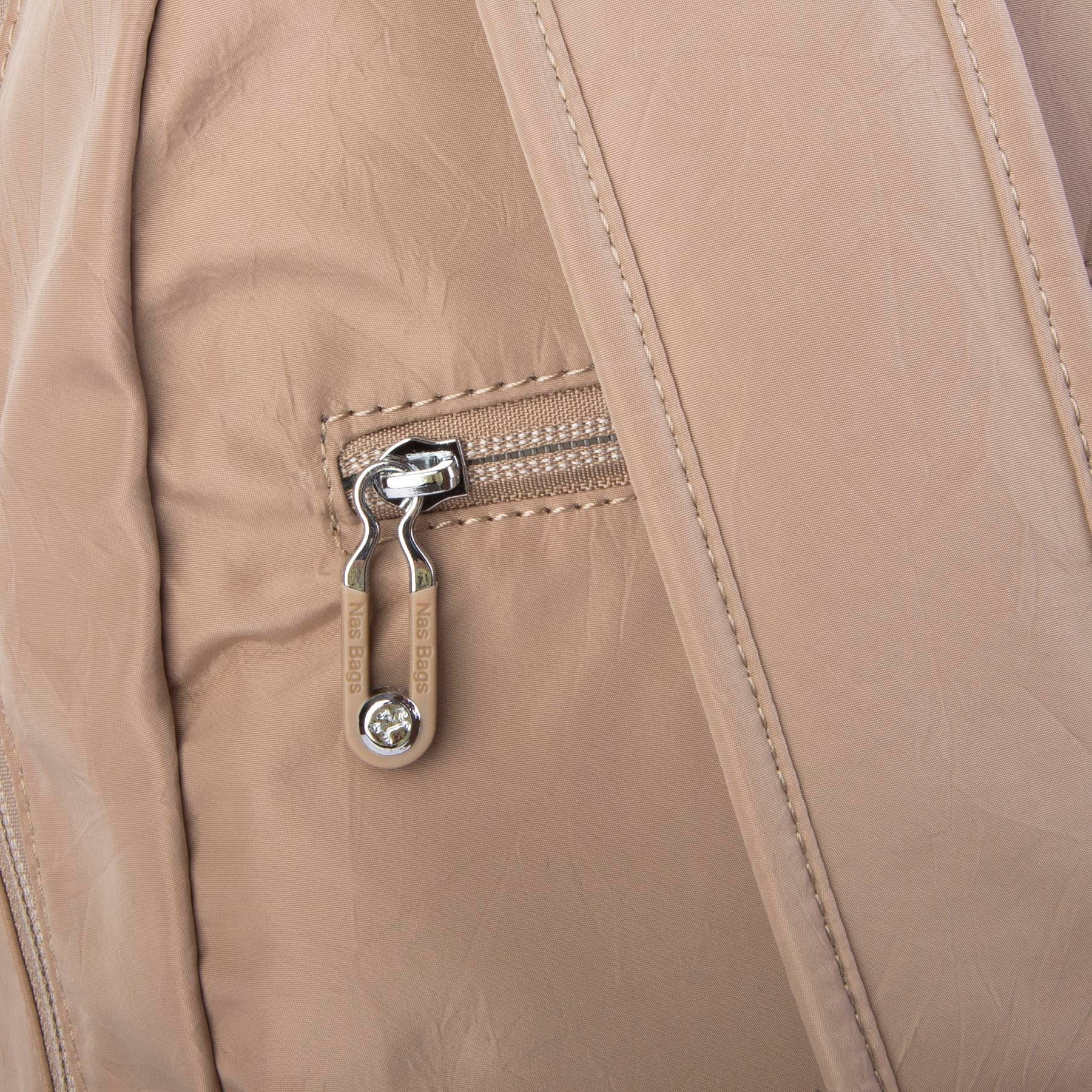 Nas Bag Büyük Boy Unisex Hafif  ve Su Geçirmez Çok Gözlü Sırt Çantası Vizon 
