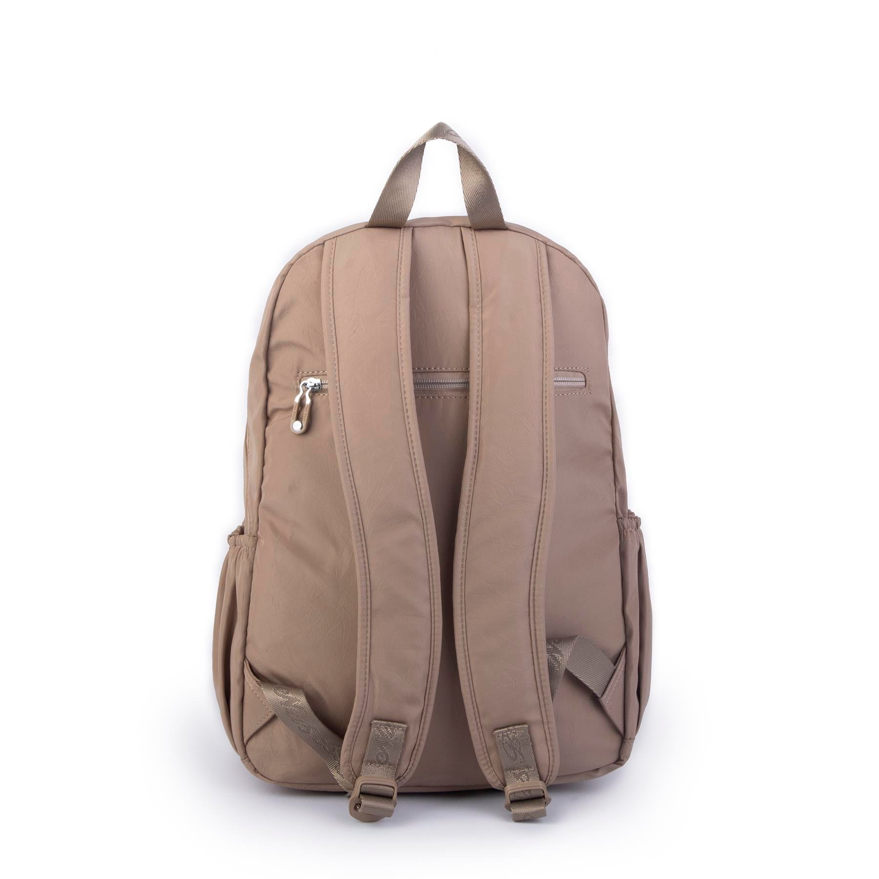 Nas Bag Büyük Boy Unisex Hafif  ve Su Geçirmez Çok Gözlü Sırt Çantası Vizon 