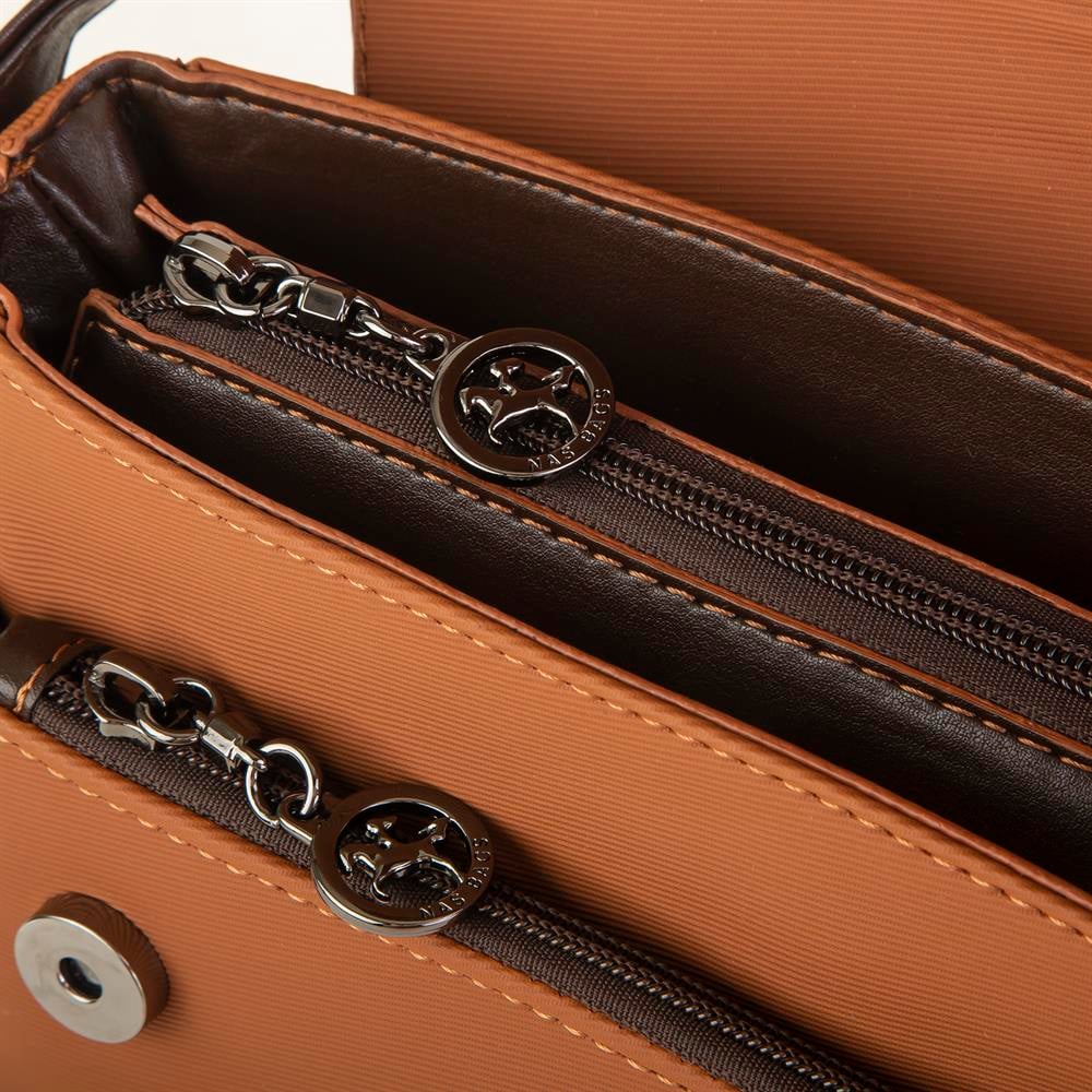 Nas Bag Çapraz Çanta  Taba Kahve Karaca