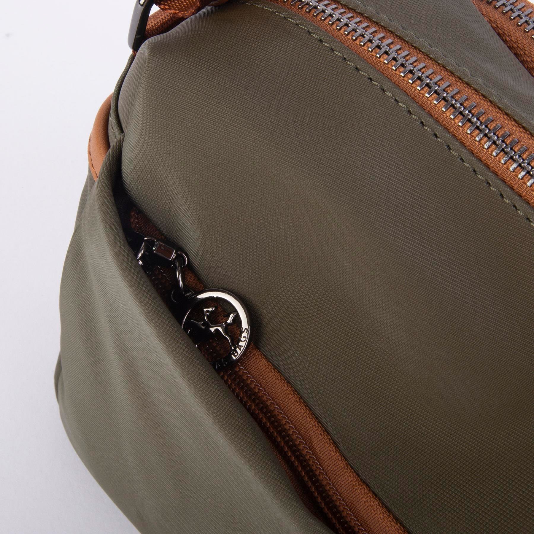Nas Bag Çok Gözlü Kadın Çapraz Çanta Yeşil Taba Buzzy 