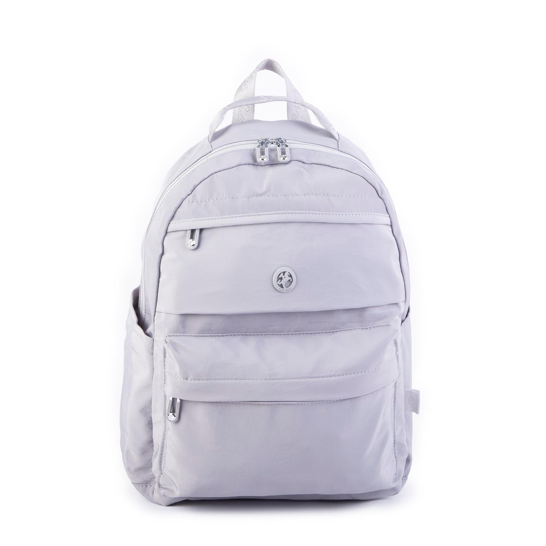 Nas Bag Extra Hafif Su Geçirmez Çok Gözlü  (Waterproof) Unisex Sırt Çantası 30x40 cm Gri